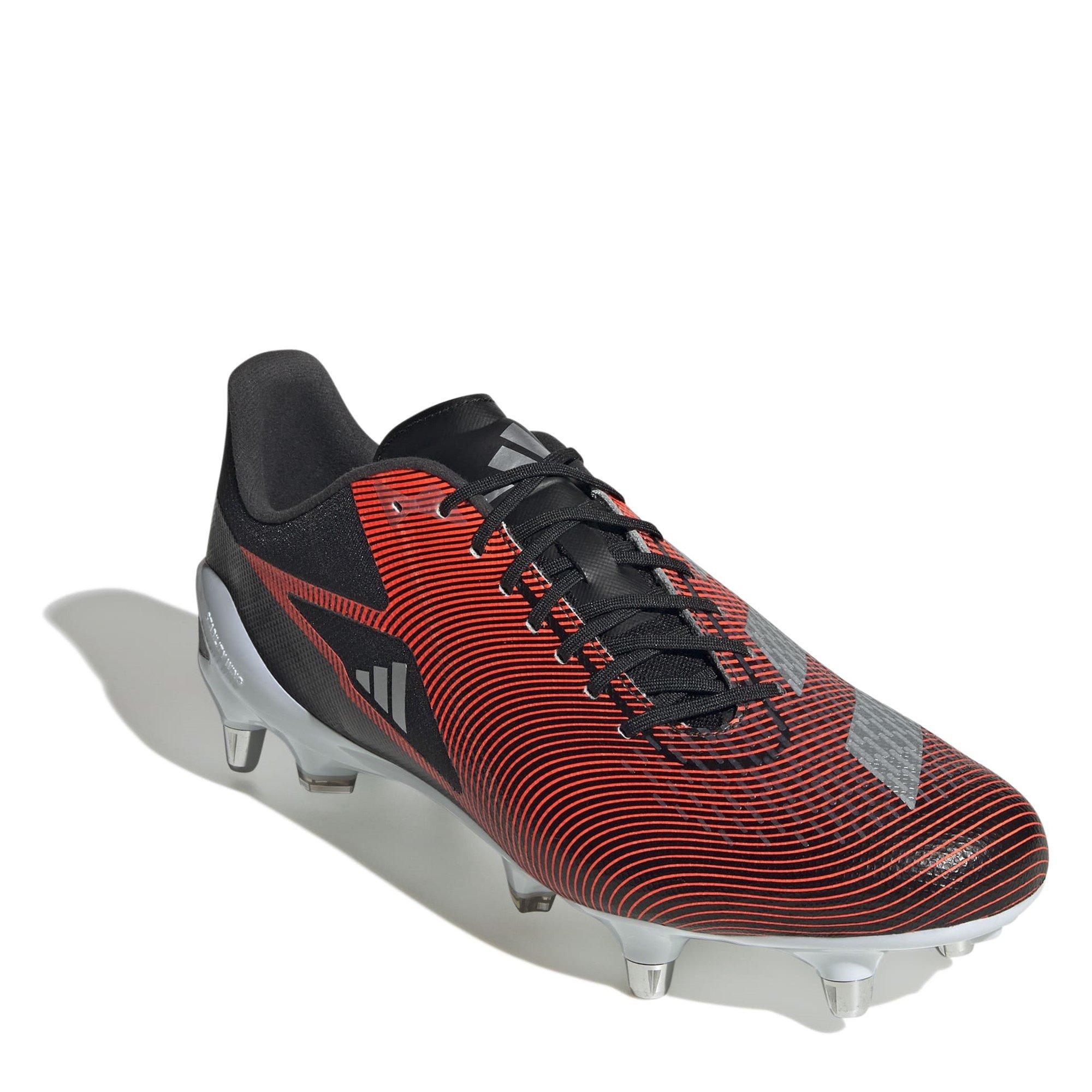 Blk/Slv/Vermelho - adidas - Adizero RS15 Soft Ground Rugby Boots - 3