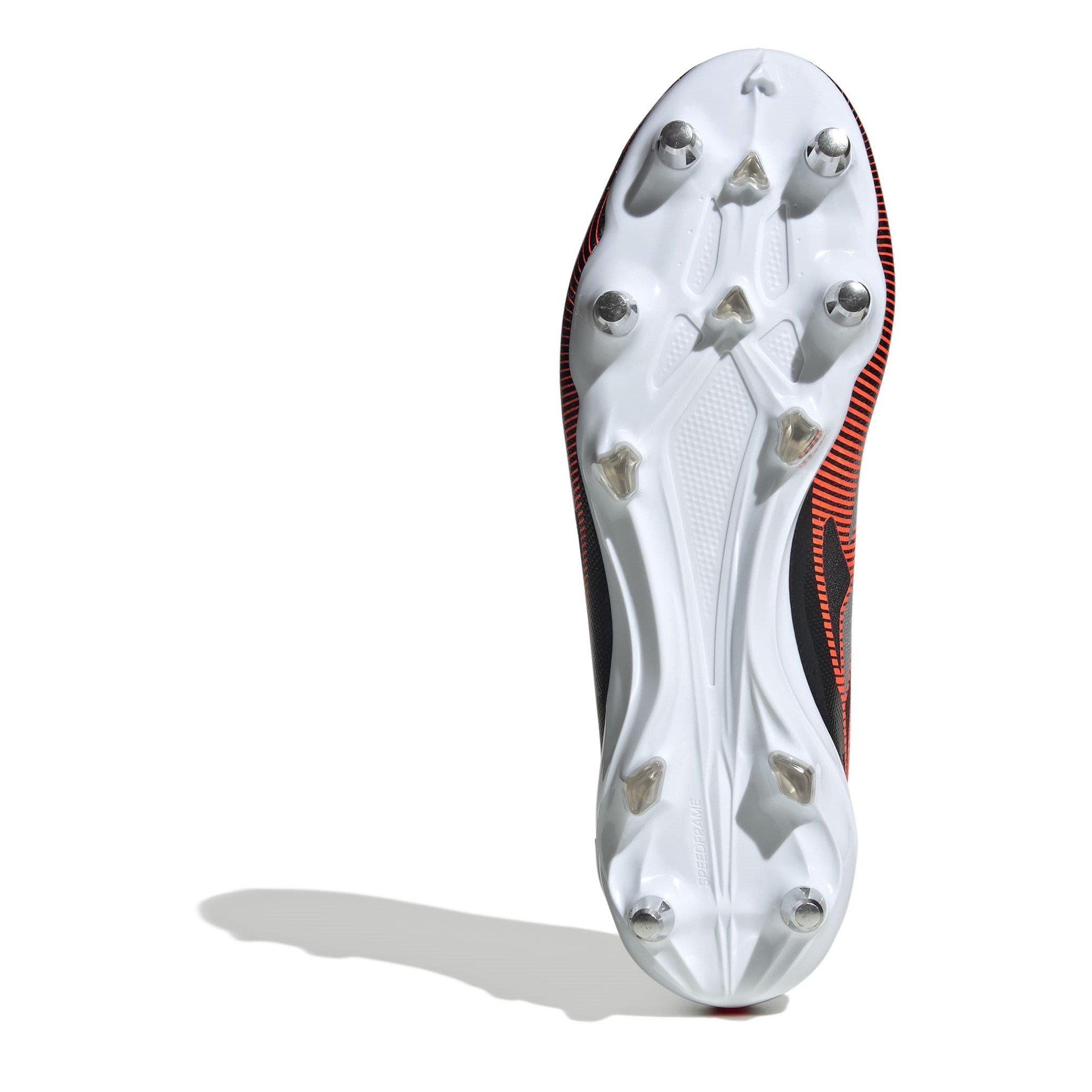 Blk/Slv/Vermelho - adidas - Adizero RS15 Soft Ground Rugby Boots - 6