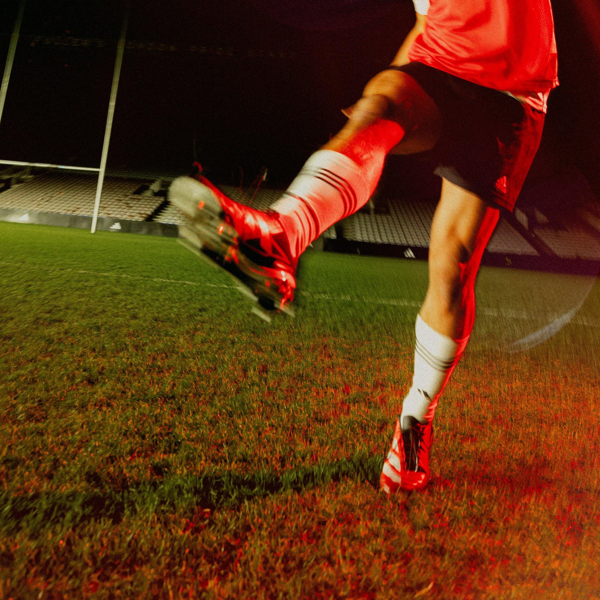 Blk/Slv/Vermelho - adidas - Adizero RS15 Soft Ground Rugby Boots - 10