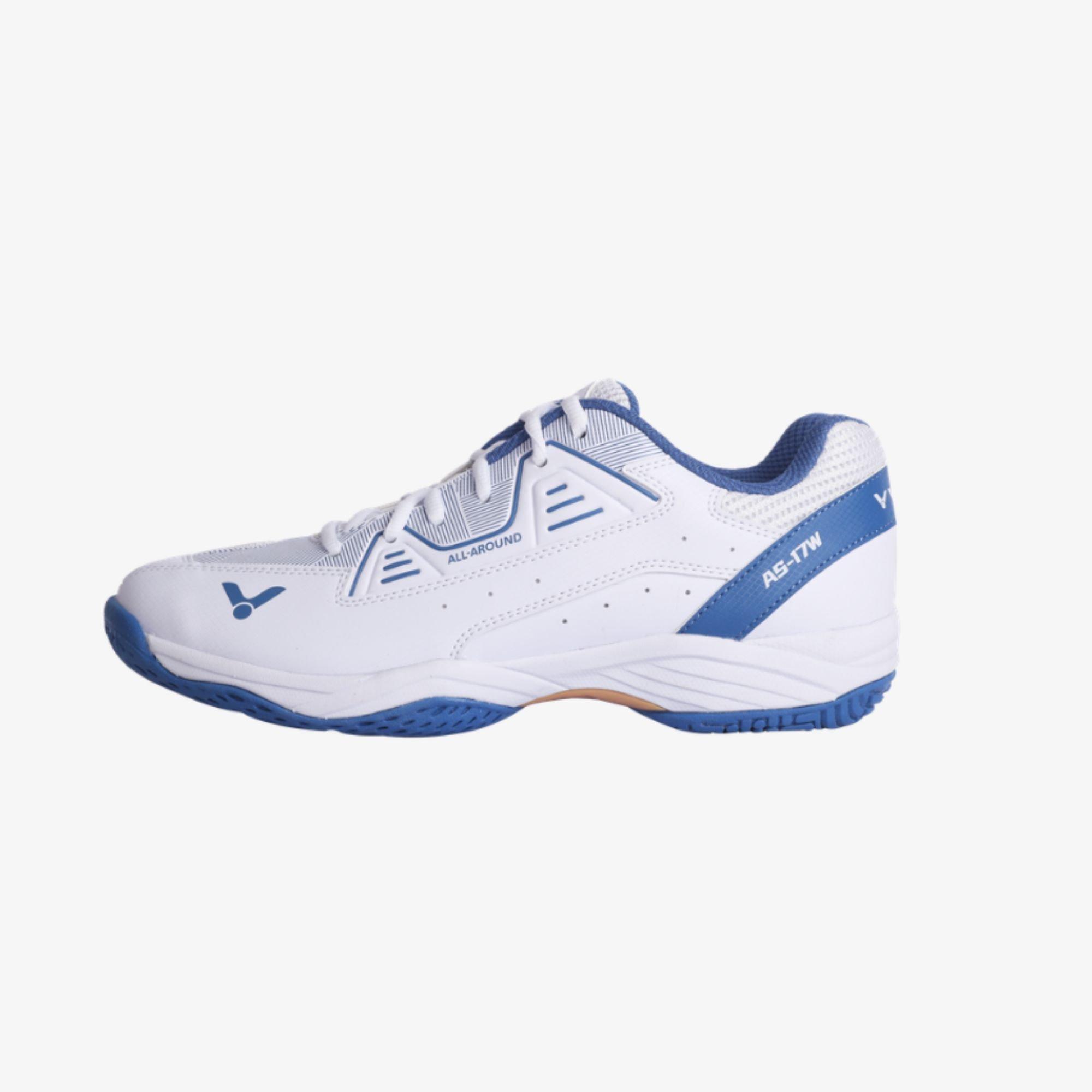 White/Blue - Victor - Men's AS 17W Badminton Trainers - 3