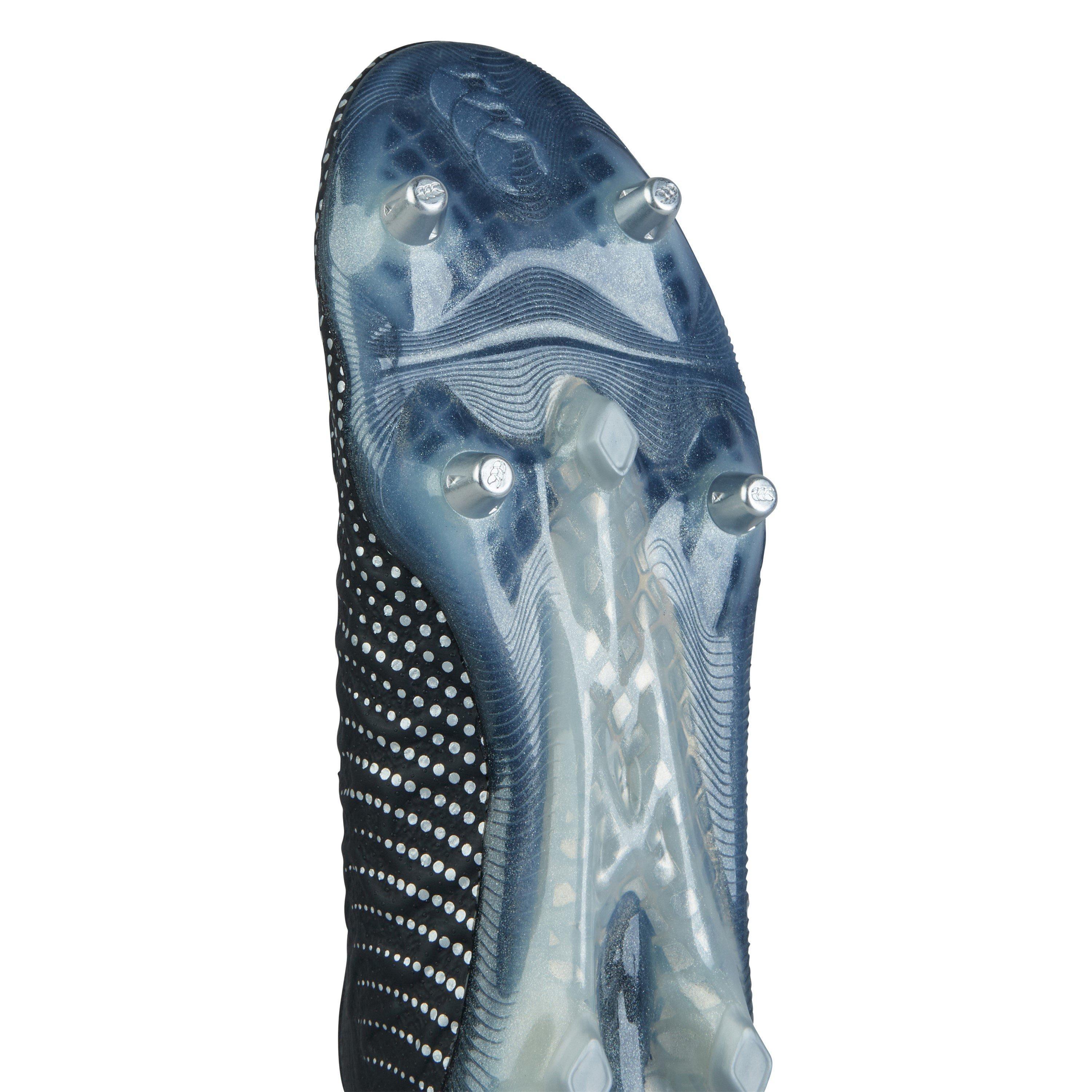 Zwart/Zilver - Canterbury - Speed Infinite Elite Soft Ground Rugby Boots - 10