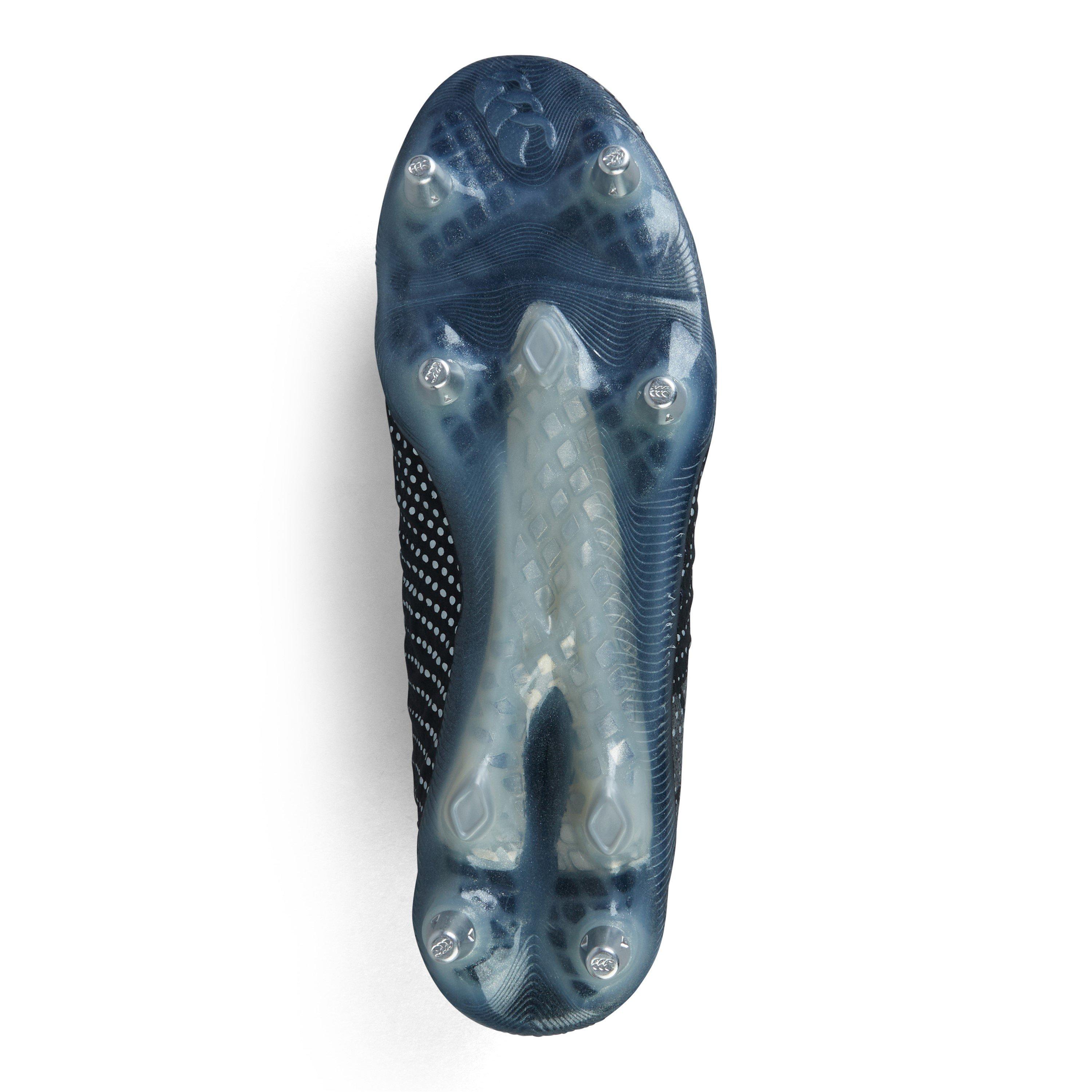 Zwart/Zilver - Canterbury - Speed Infinite Elite Soft Ground Rugby Boots - 8