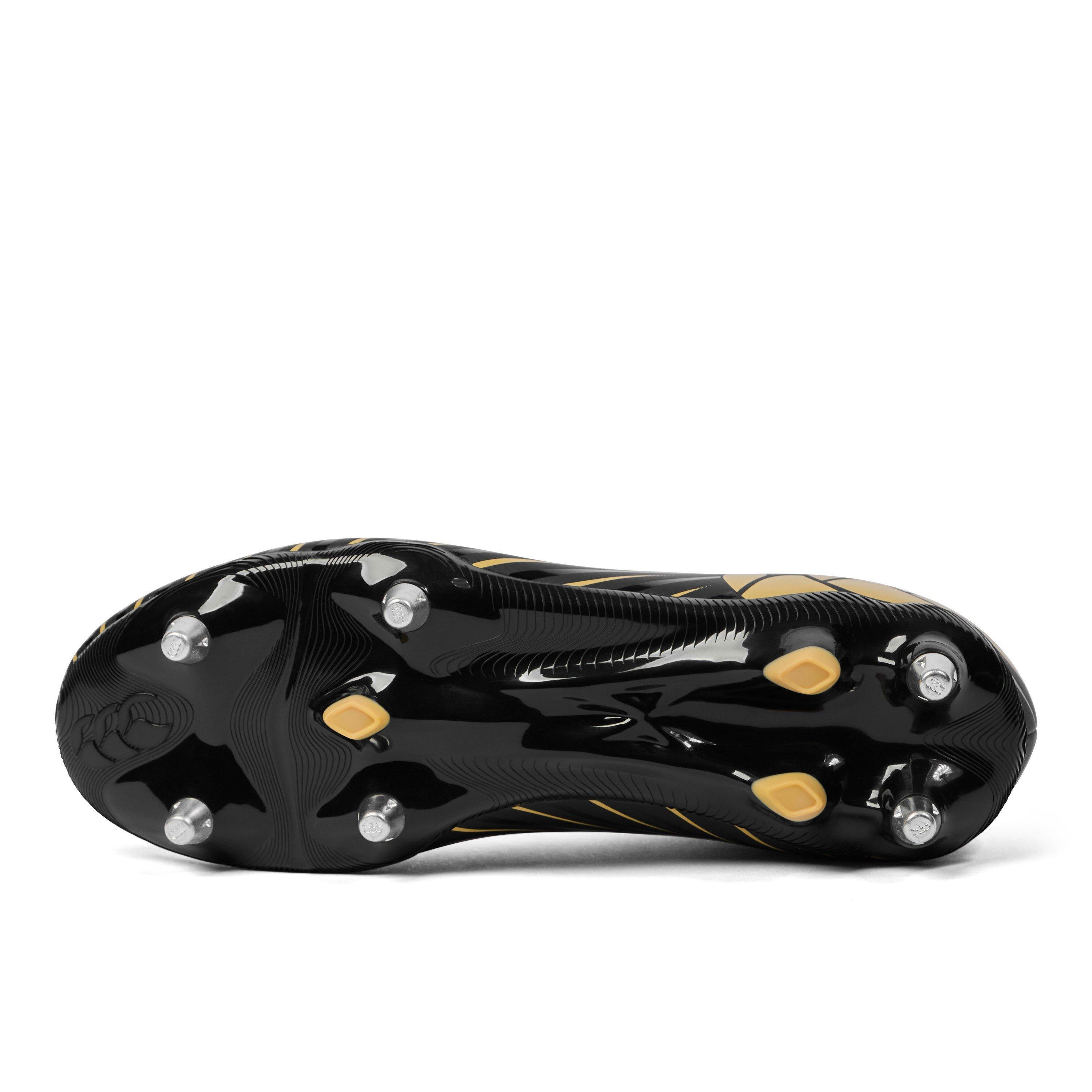 Nero/Oro - Canterbury - Speed Falcon Team Adults Soft Ground Rugby Boots - 4