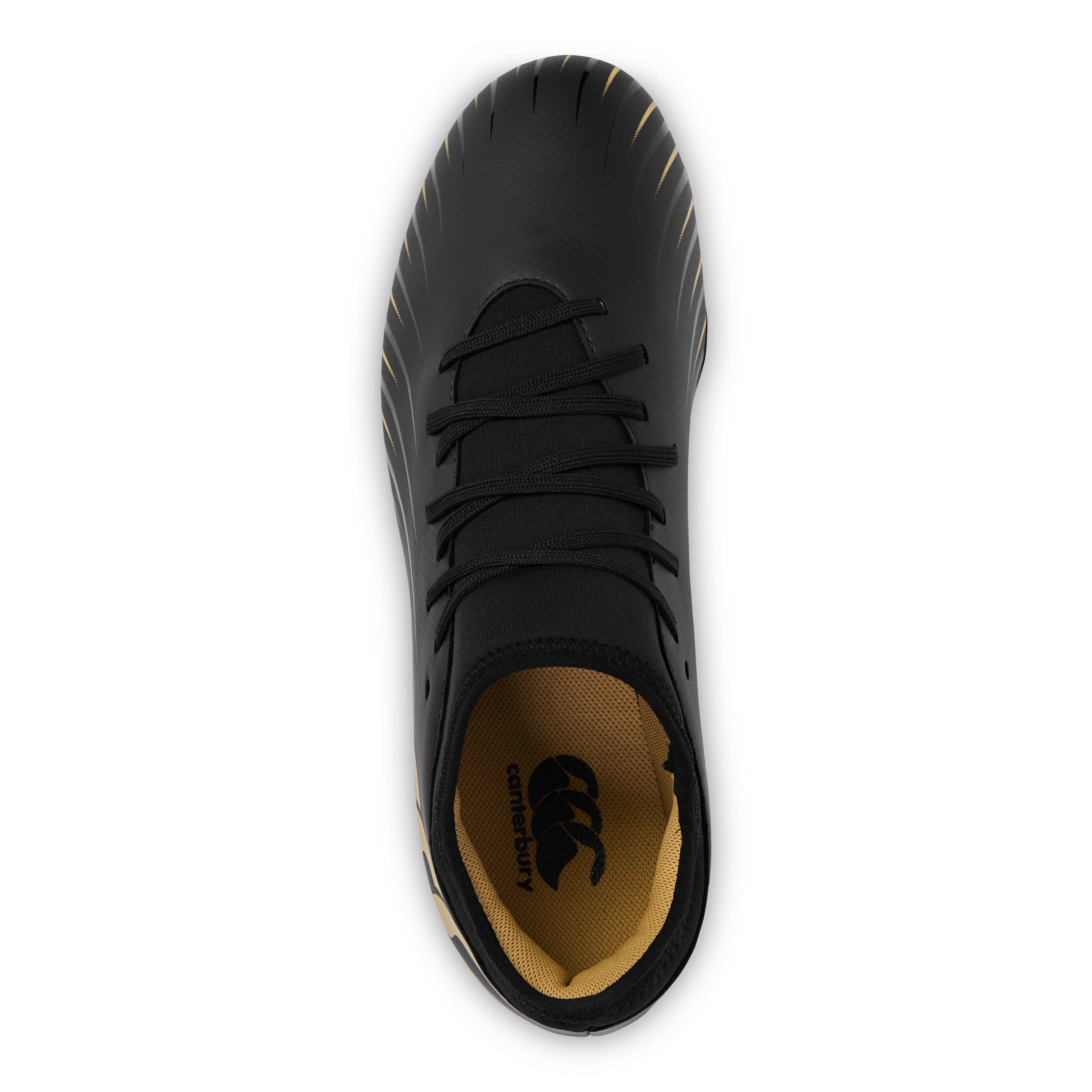 Nero/Oro - Canterbury - Speed Falcon Team Adults Soft Ground Rugby Boots - 5