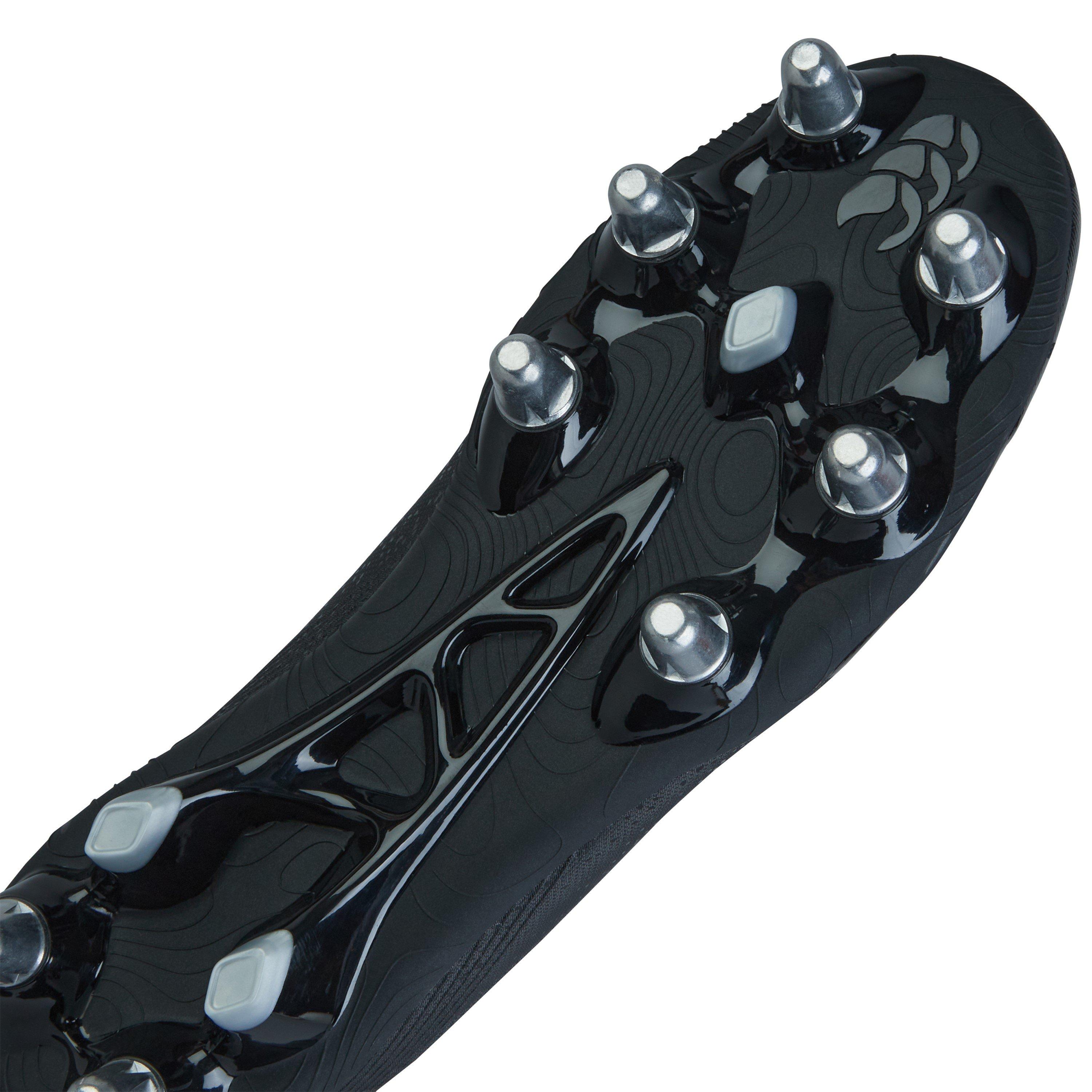 Schwarz/Silber - Canterbury - Stampede Groundbreak Pro Soft Ground Rugby Boots - 11