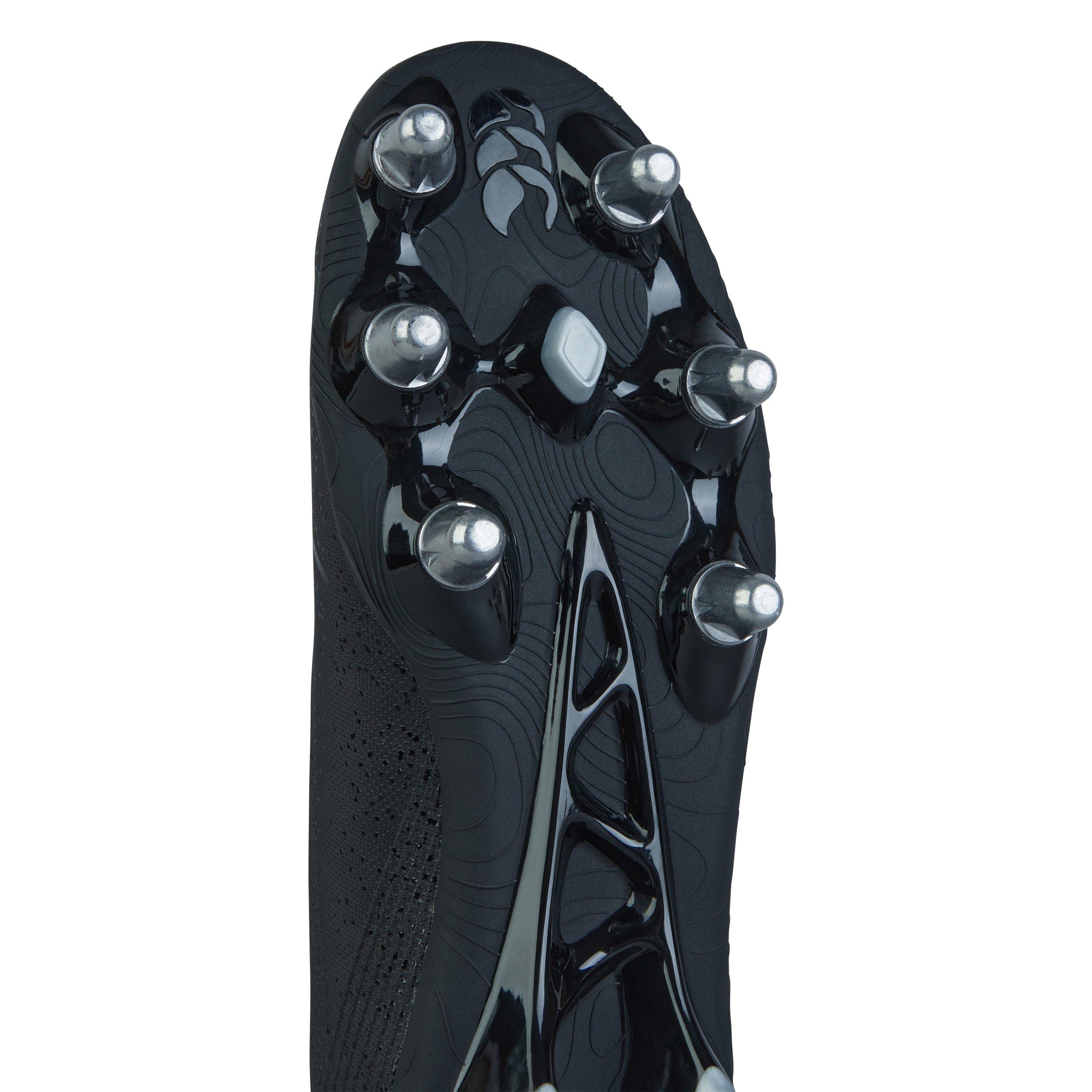 Schwarz/Silber - Canterbury - Stampede Groundbreak Pro Soft Ground Rugby Boots - 6