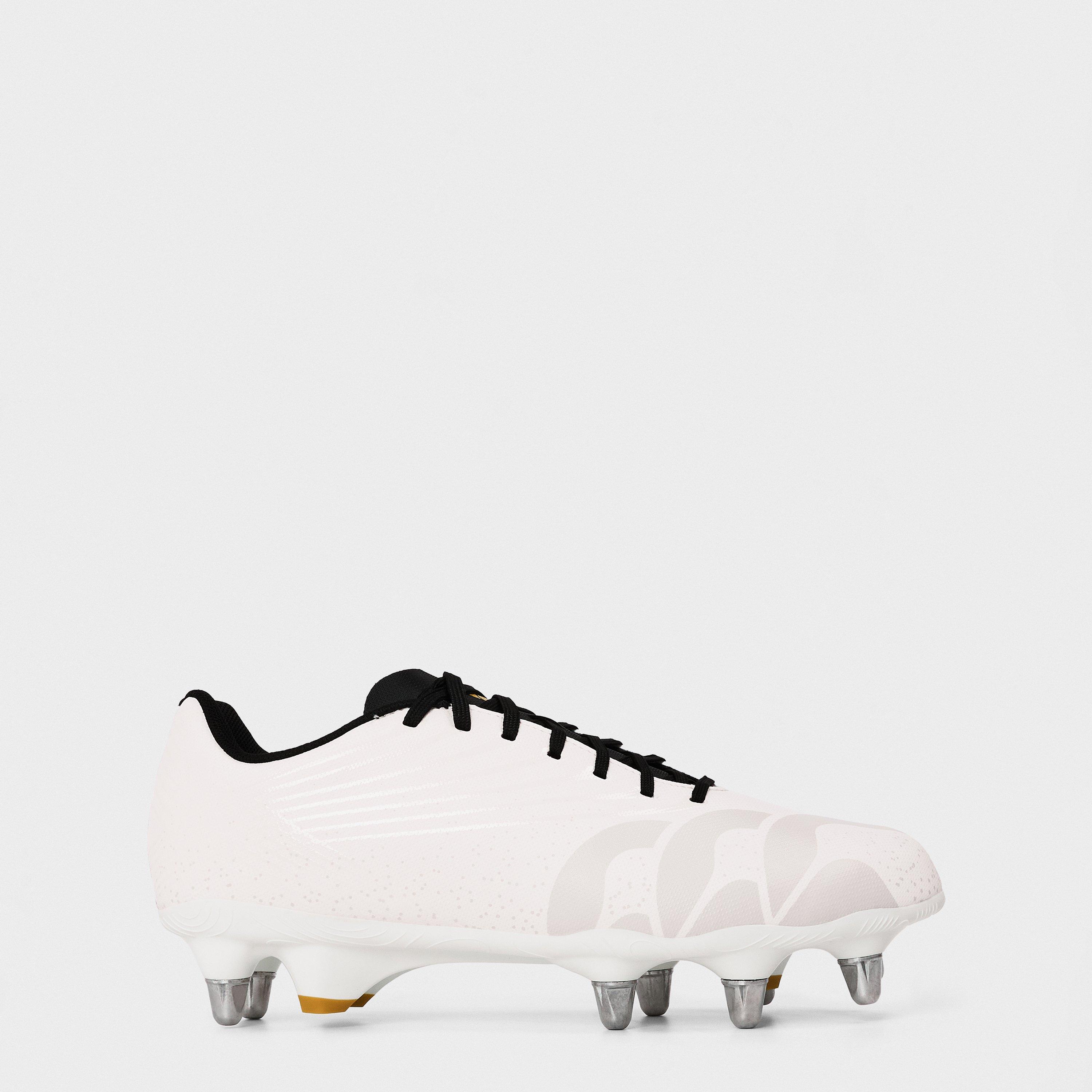 Canterbury Men's Stampede Groundbreak Team Soft Ground Rugby Boots - White - 7 (41.5)