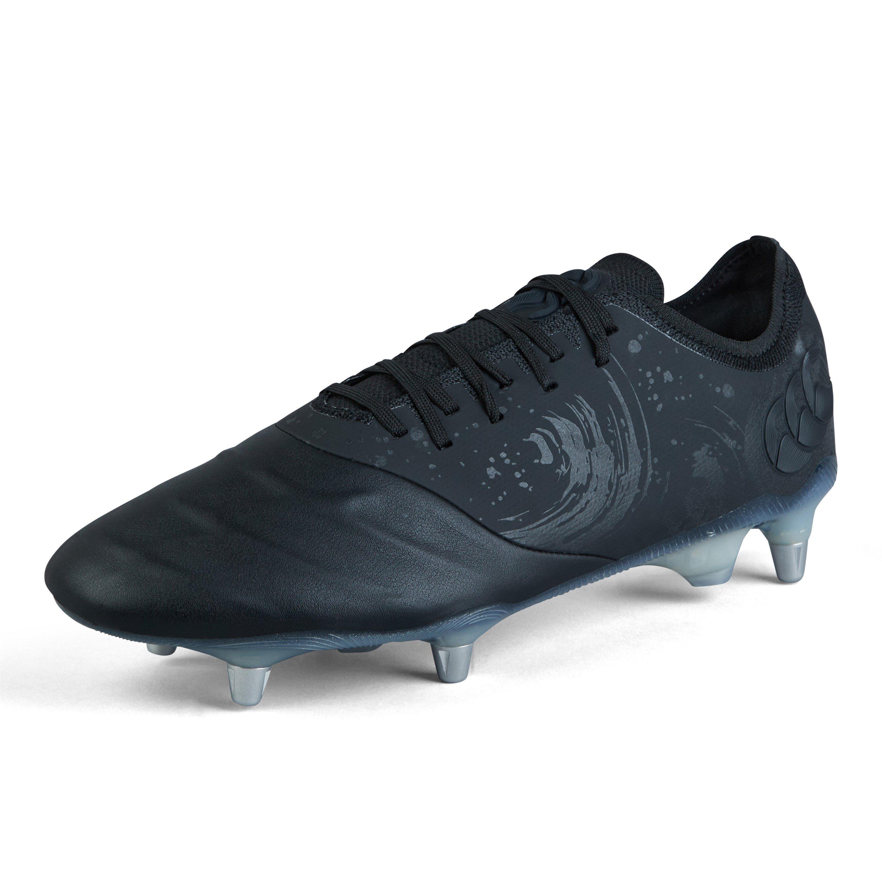 Crna/Srebrna - Canterbury - Phoenix Genesis Elite Soft Ground Rugby Boots - 10