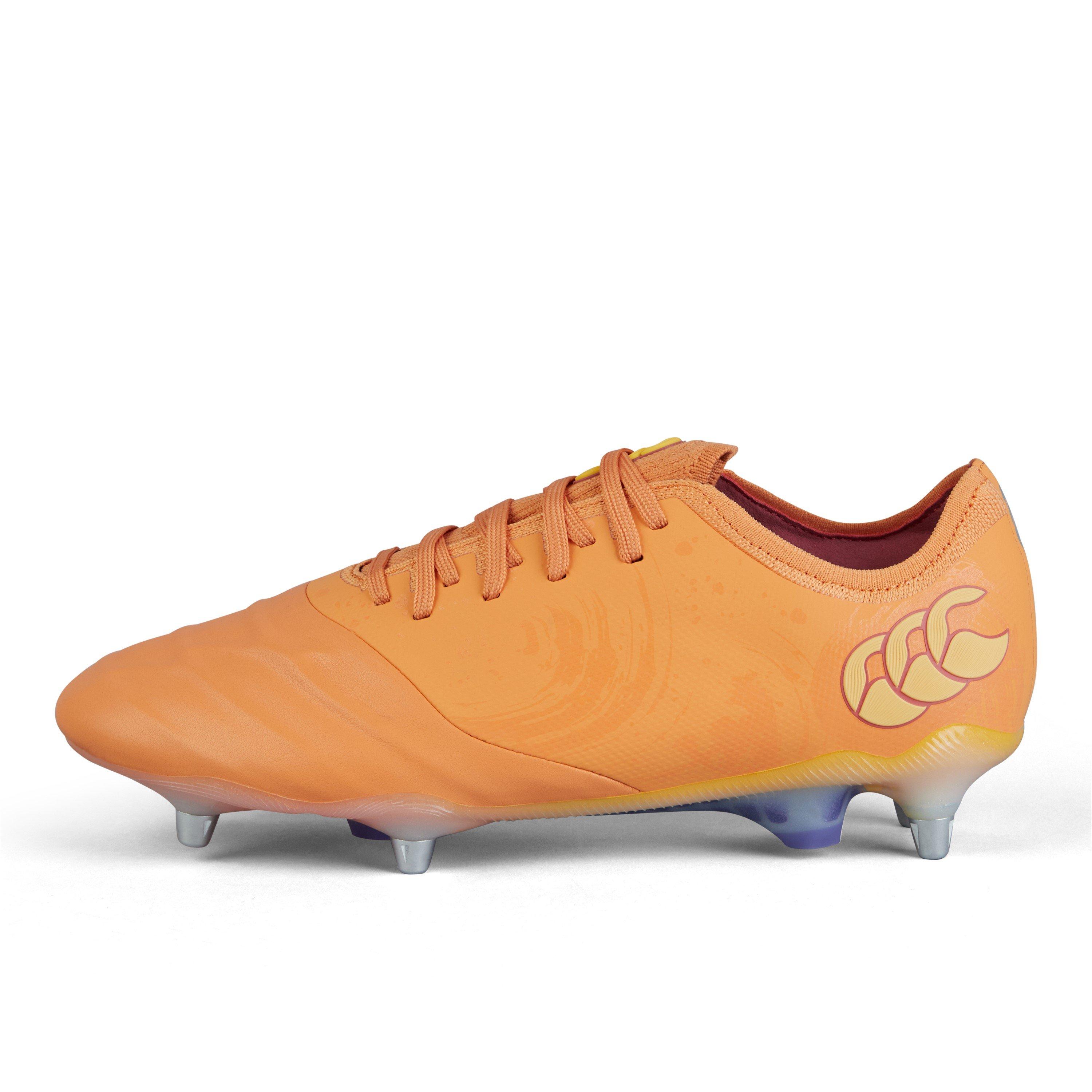 Canterbury Men's Phoenix Genesis Elite Soft Ground Rugby Boots - Ornge/Ylw/Red - 8 (42.5)