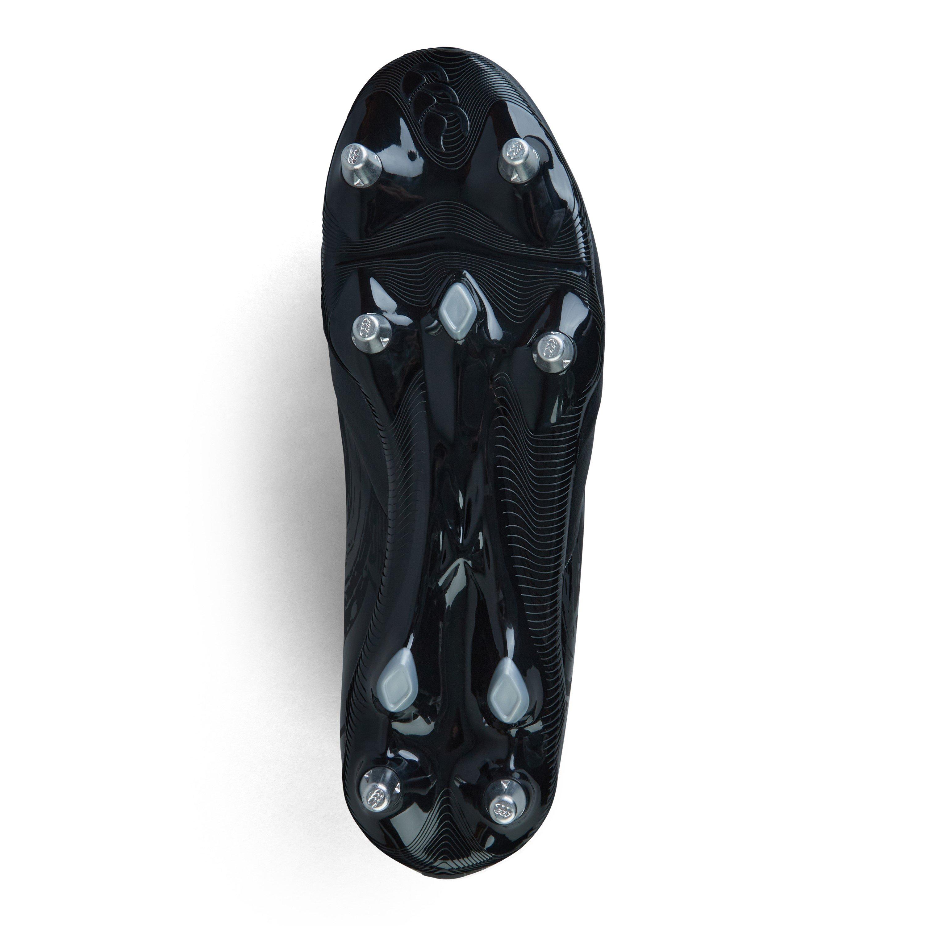 Schwarz/Silber - Canterbury - Phoenix Team Adults Soft Ground Rugby Boots - 5