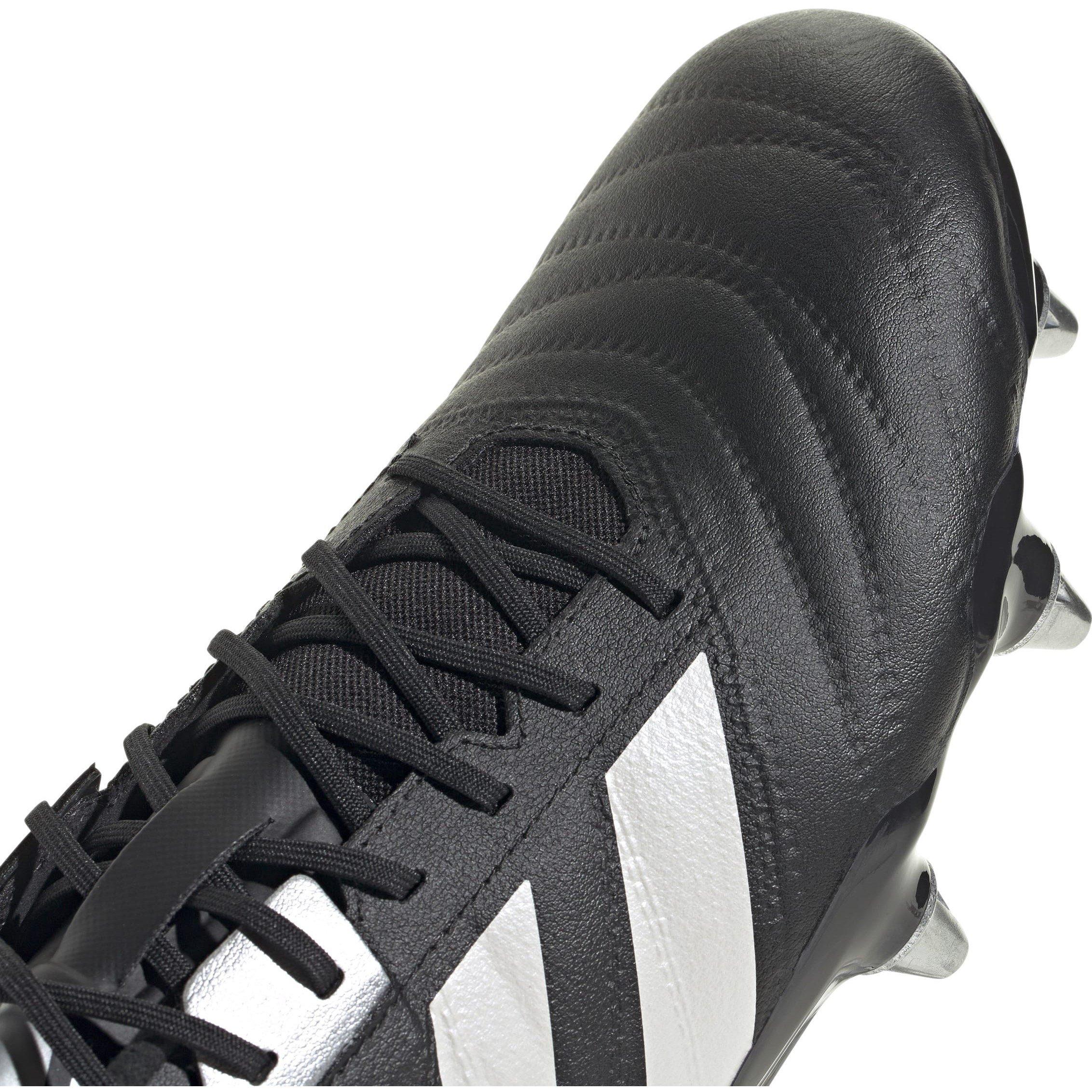 Black/Silver - adidas - Kakari RS Soft Ground Rugby Boots - 8