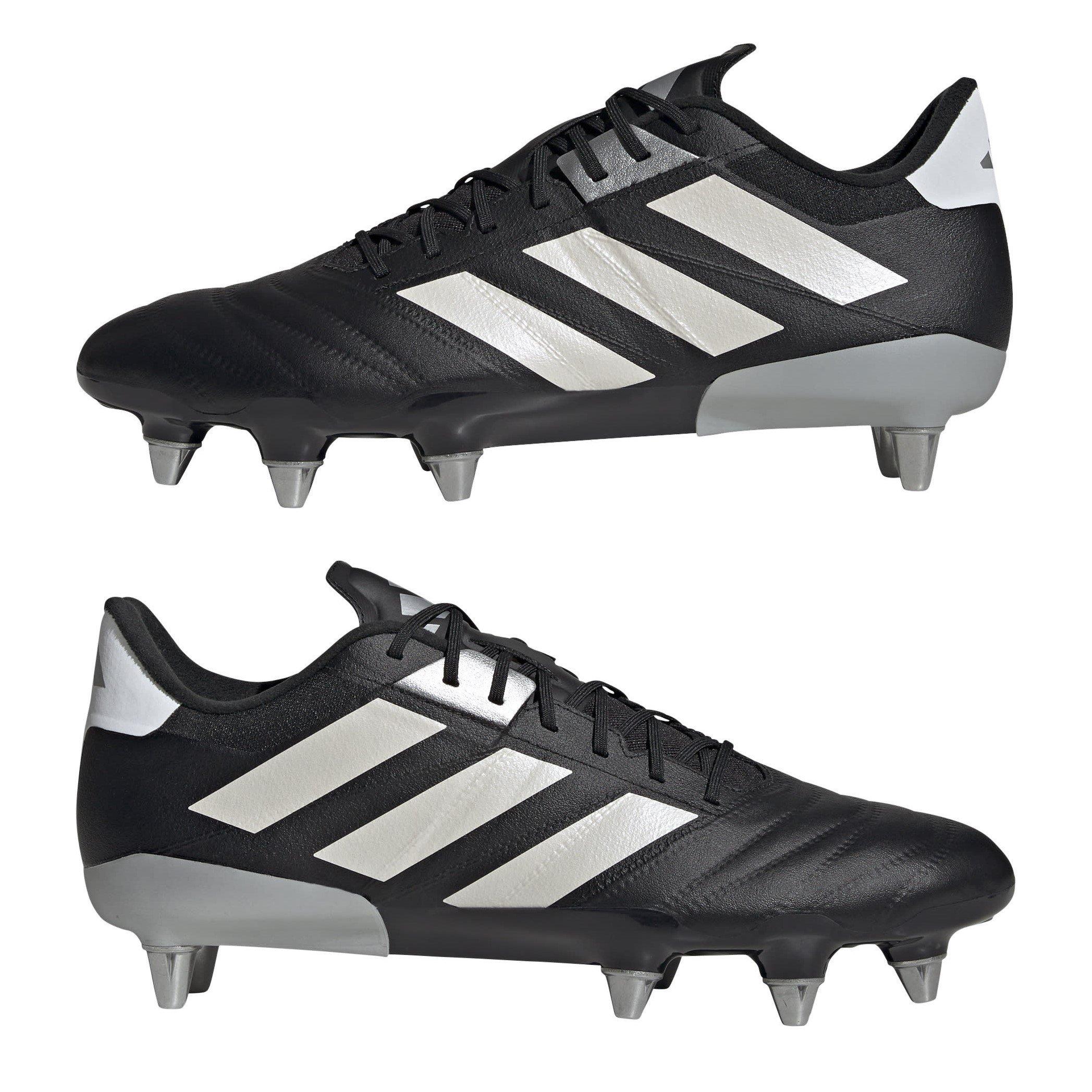 Black/Silver - adidas - Kakari RS Soft Ground Rugby Boots - 9