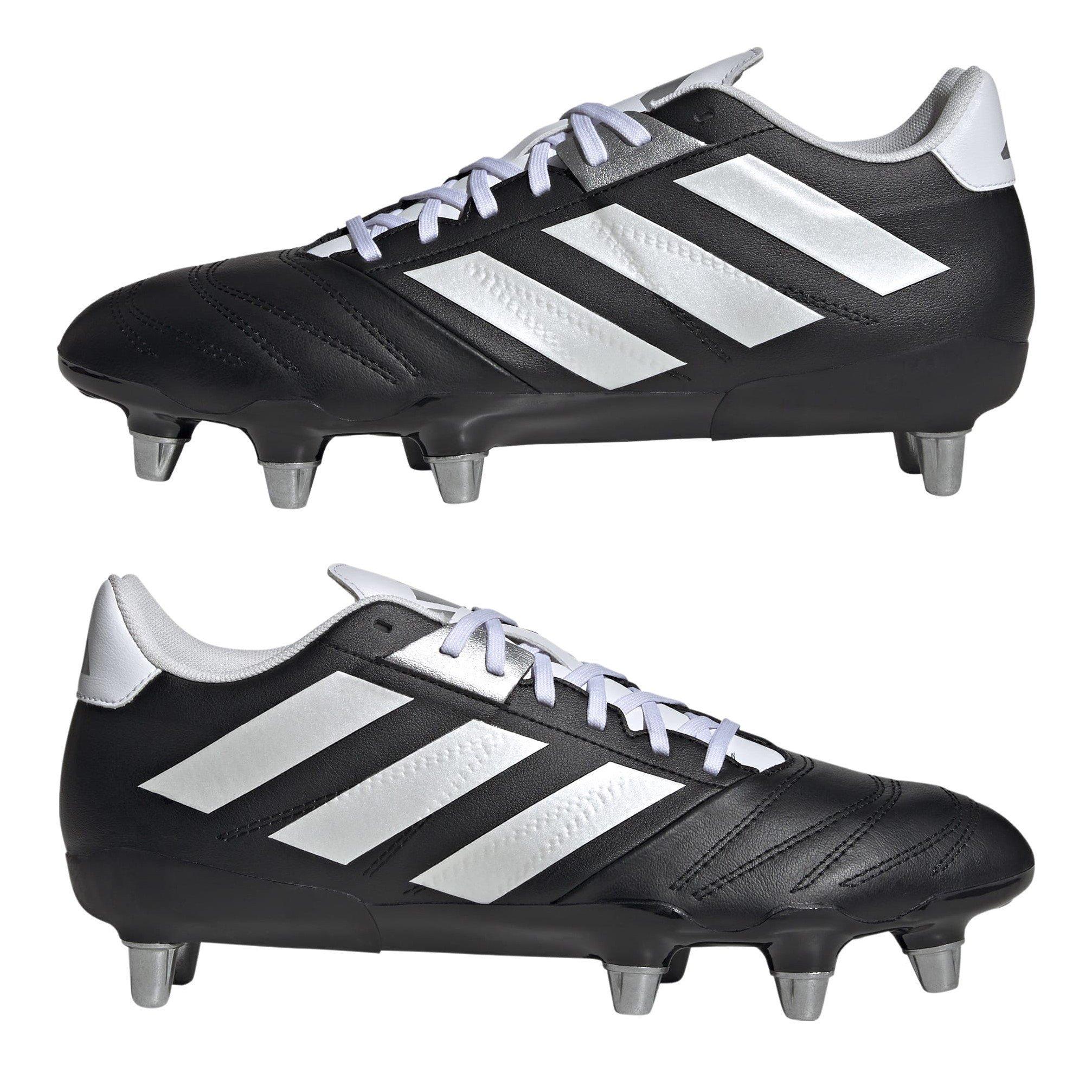 Black/Silver - adidas - Kakari Elite Soft Ground Rugby Boots - 9