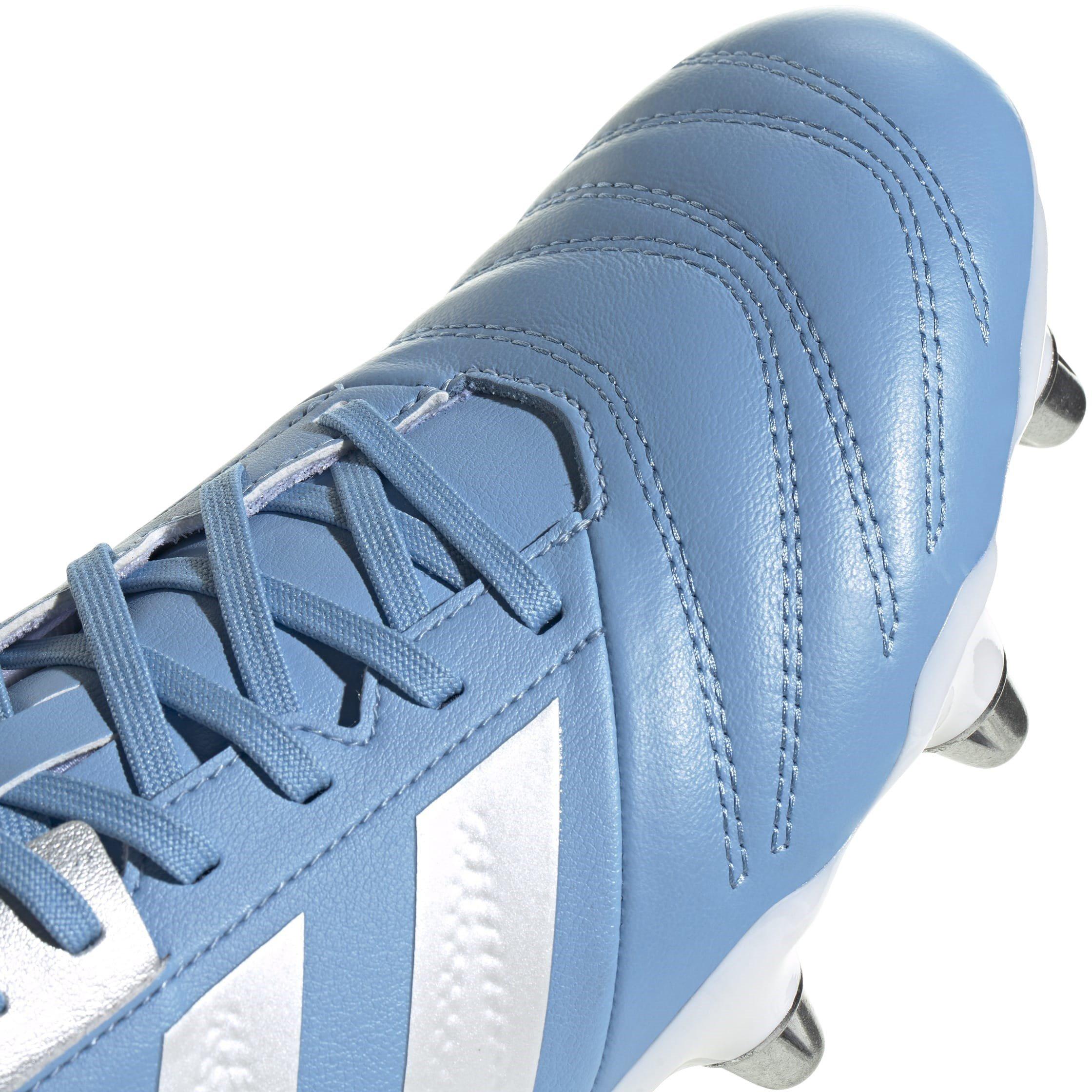 Plava/Bijela/Zlatna - adidas - Kakari Elite Soft Ground Rugby Boots - 9