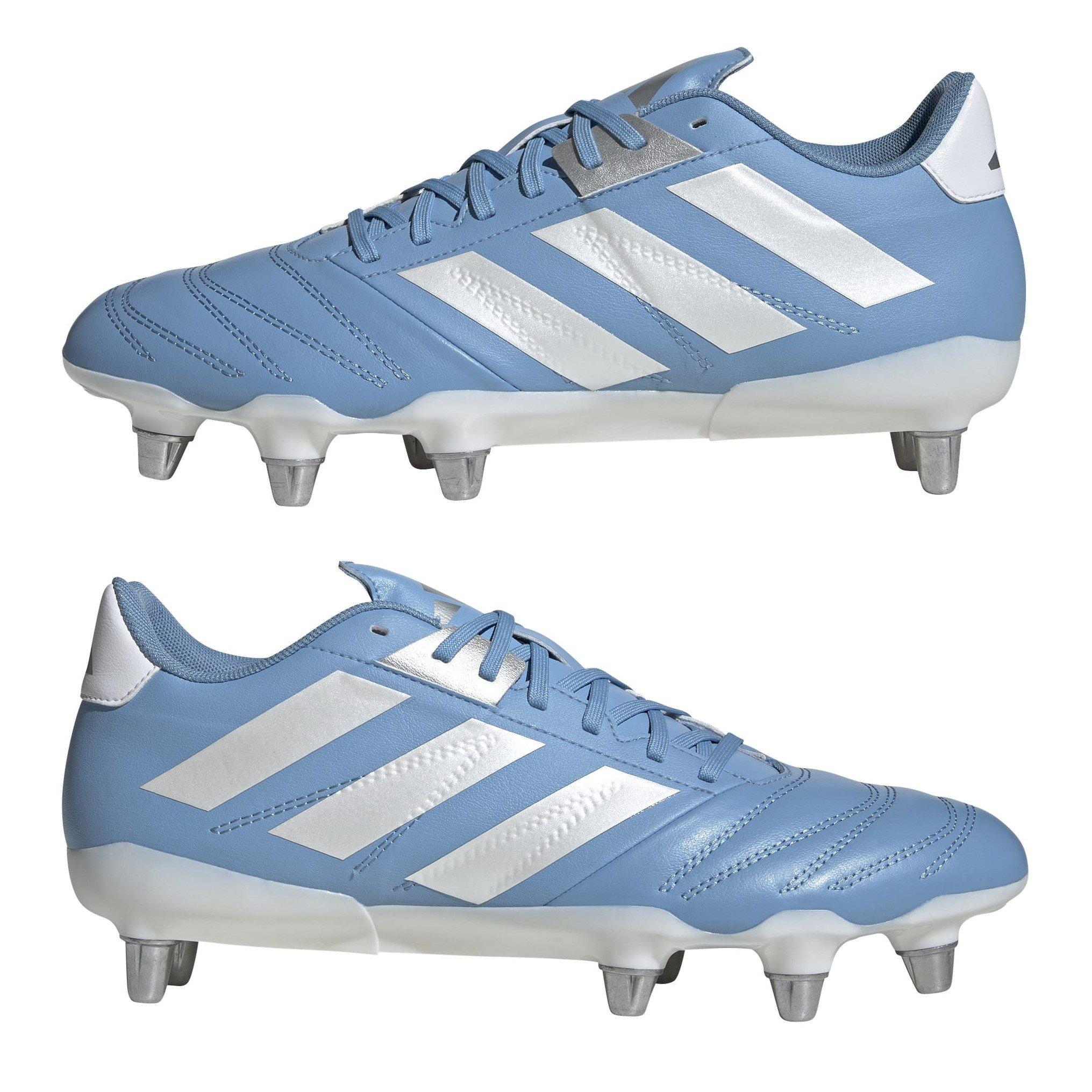 Plava/Bijela/Zlatna - adidas - Kakari Elite Soft Ground Rugby Boots - 10
