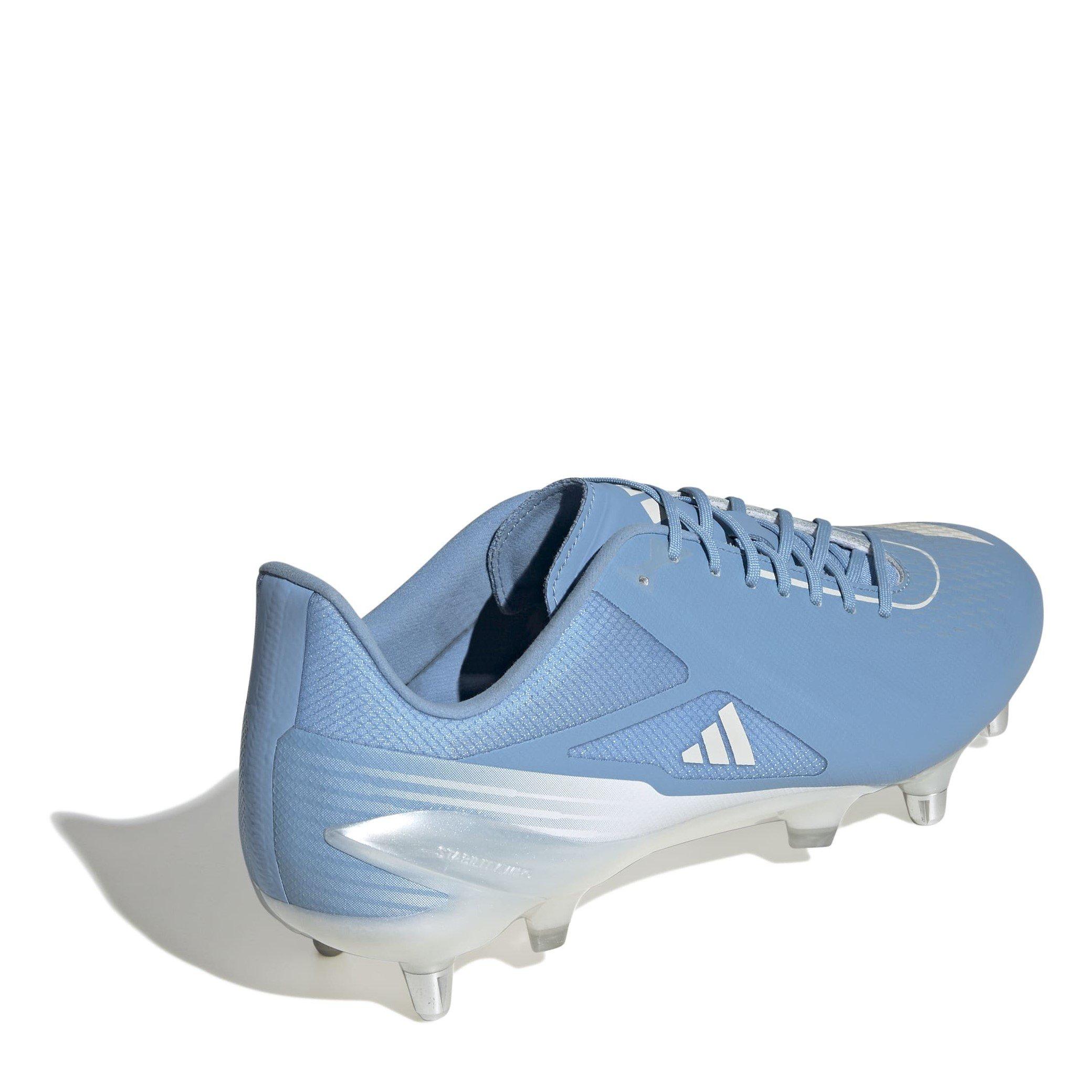 Bleu/Blanc - adidas - Adizero RS15 Pro Soft Ground Rugby Boots - 4