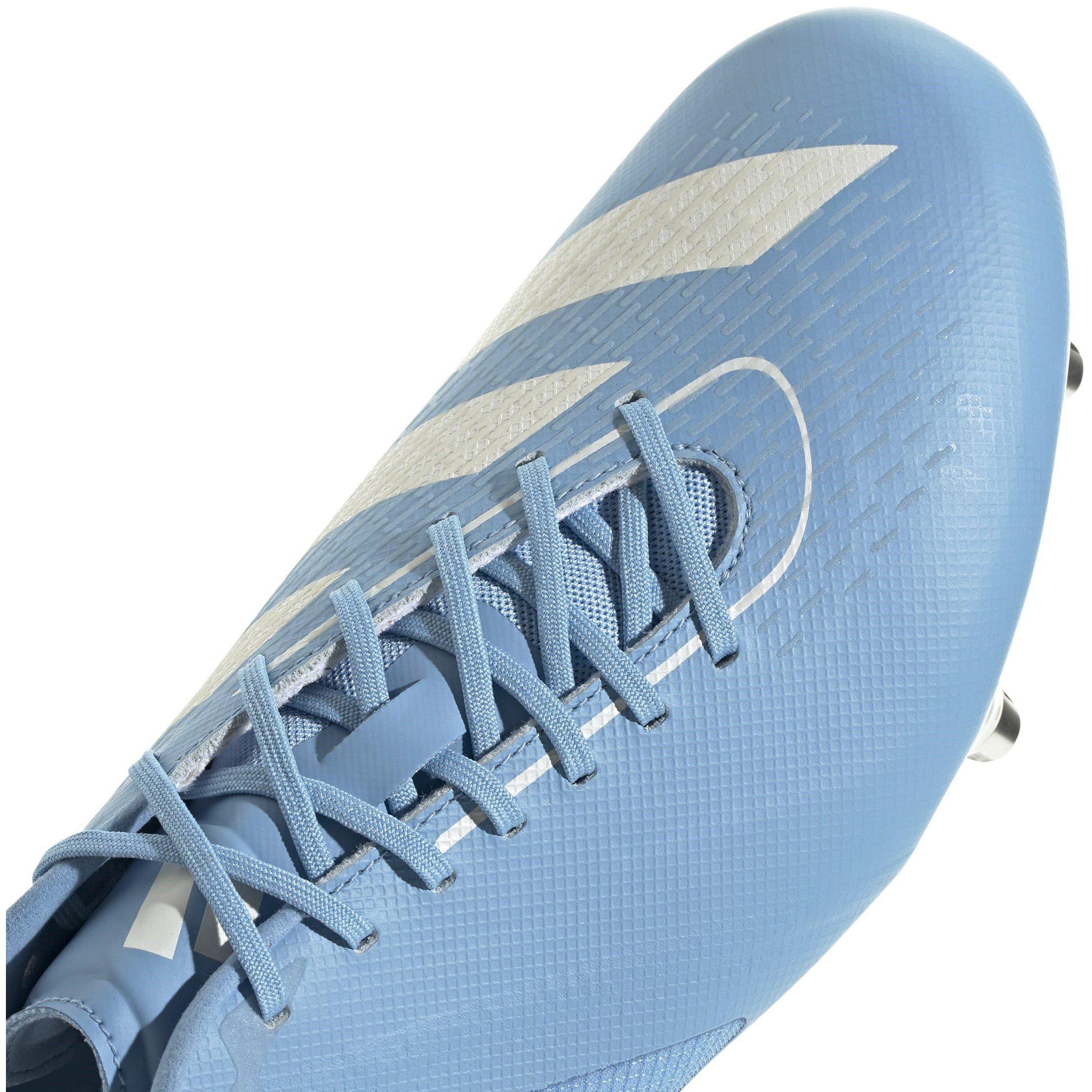 Bleu/Blanc - adidas - Adizero RS15 Pro Soft Ground Rugby Boots - 8