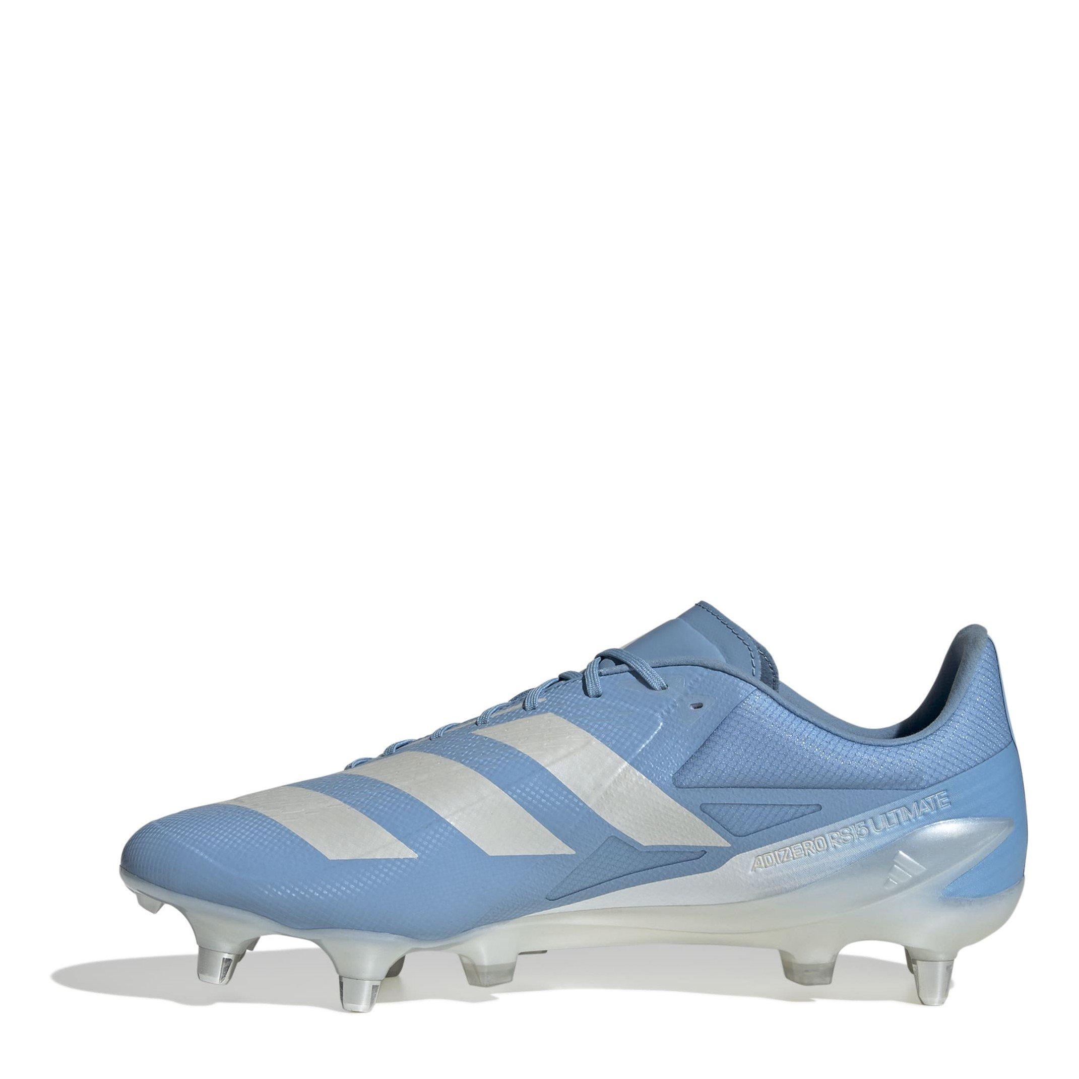Blue/White - adidas - Adizero RS15 Ultimate Soft Ground Rugby Boots - 2