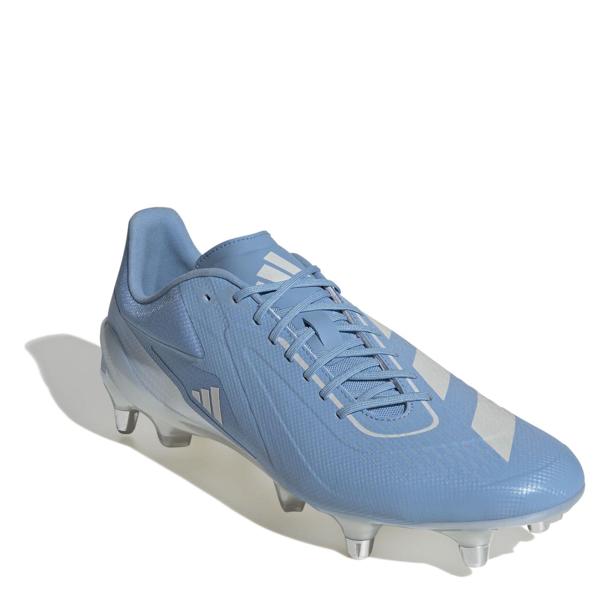 Blue/White - adidas - Adizero RS15 Ultimate Soft Ground Rugby Boots - 3