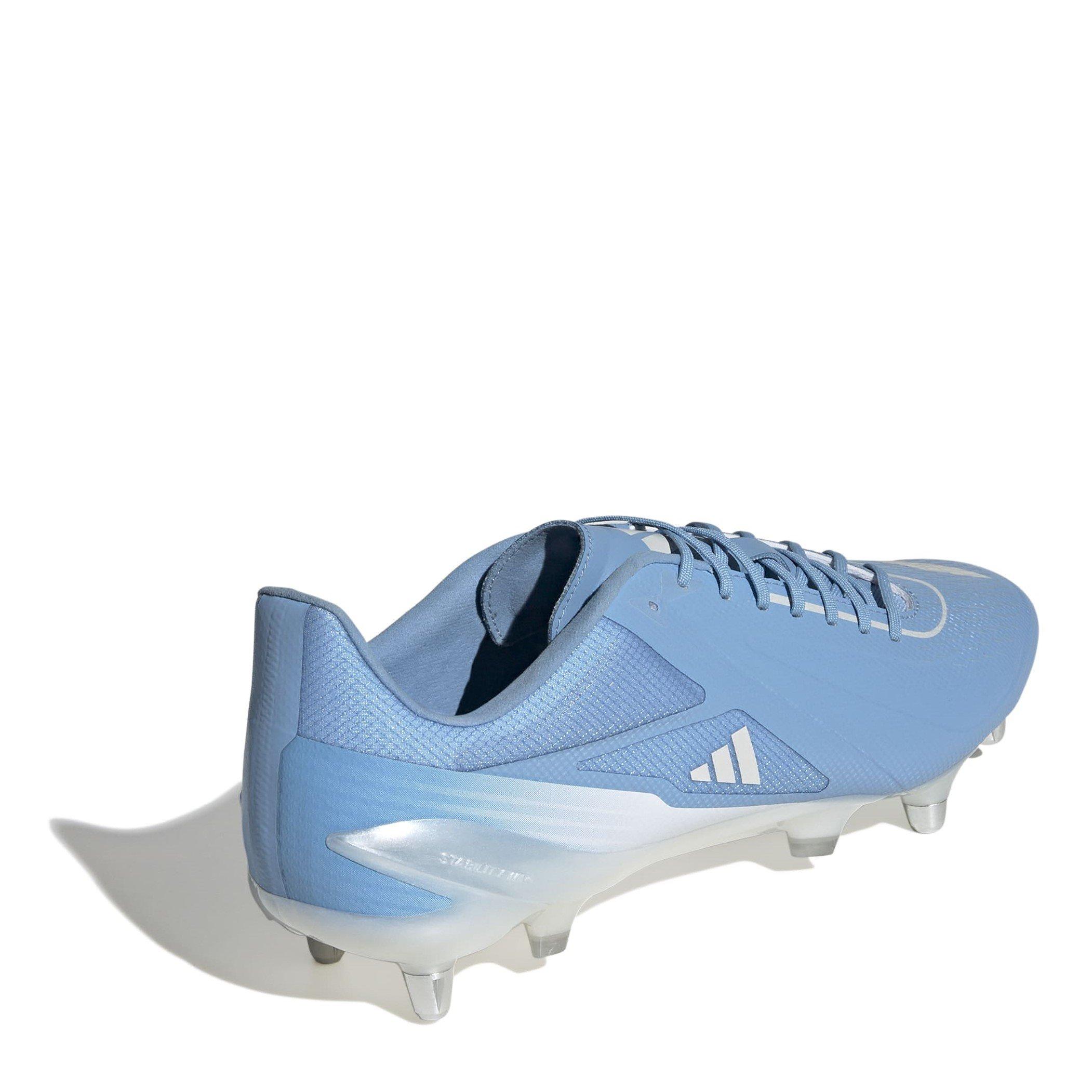Blue/White - adidas - Adizero RS15 Ultimate Soft Ground Rugby Boots - 4