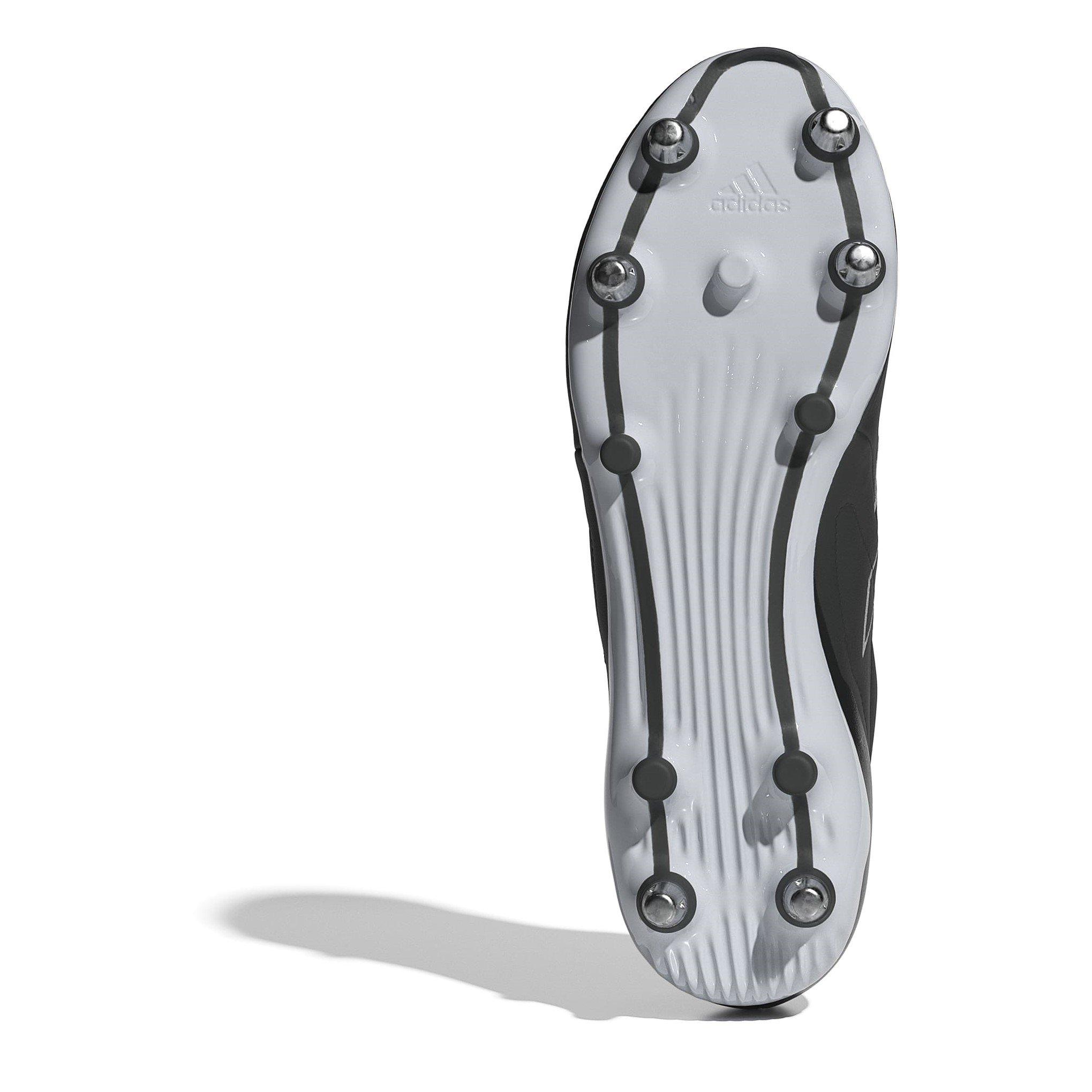 Black/White - adidas - Adizero RS15 Elite Adults Soft Ground Rugby Boots - 6