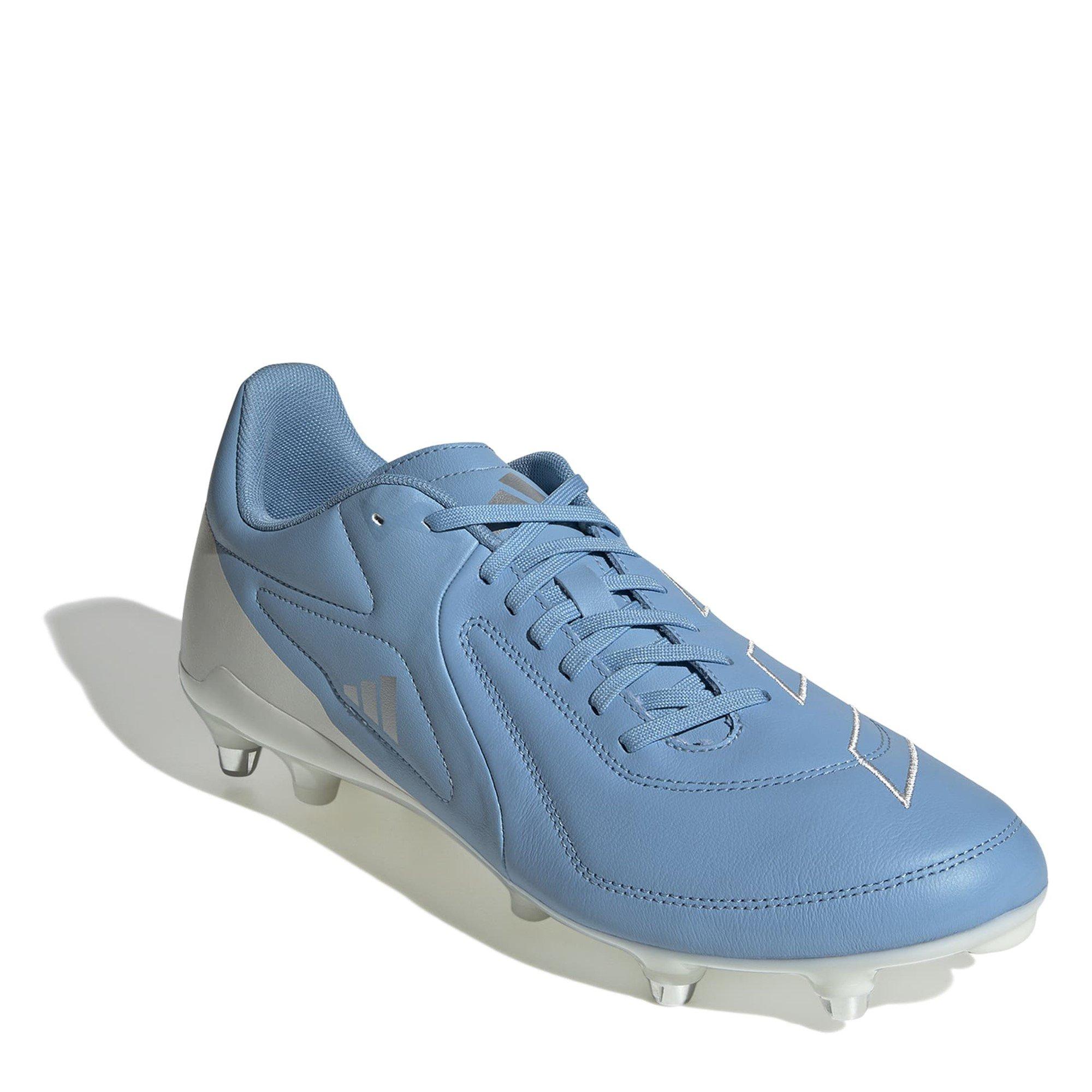 Blue/White - adidas - Adizero RS15 Elite Adults Soft Ground Rugby Boots - 3