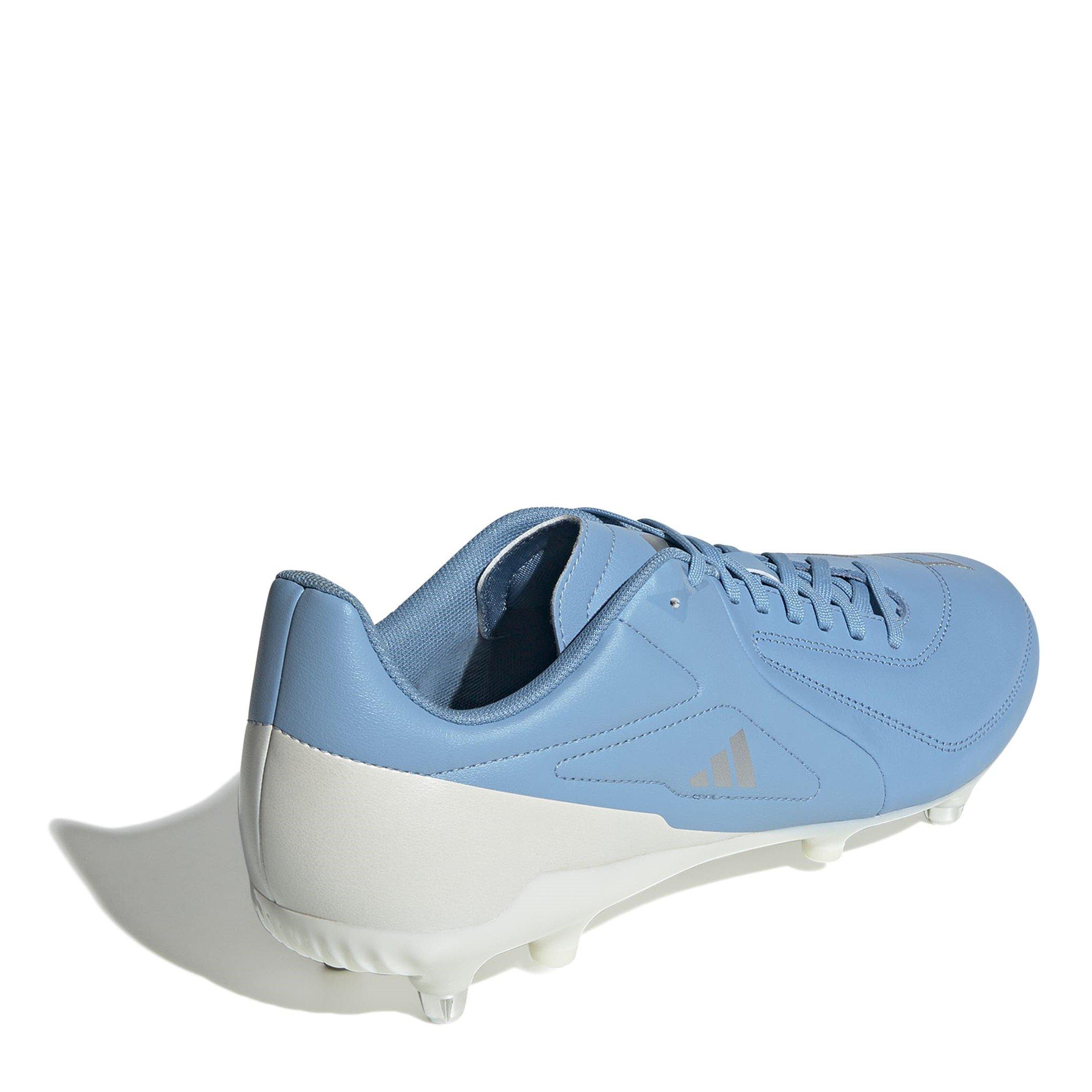 Blue/White - adidas - Adizero RS15 Elite Adults Soft Ground Rugby Boots - 4