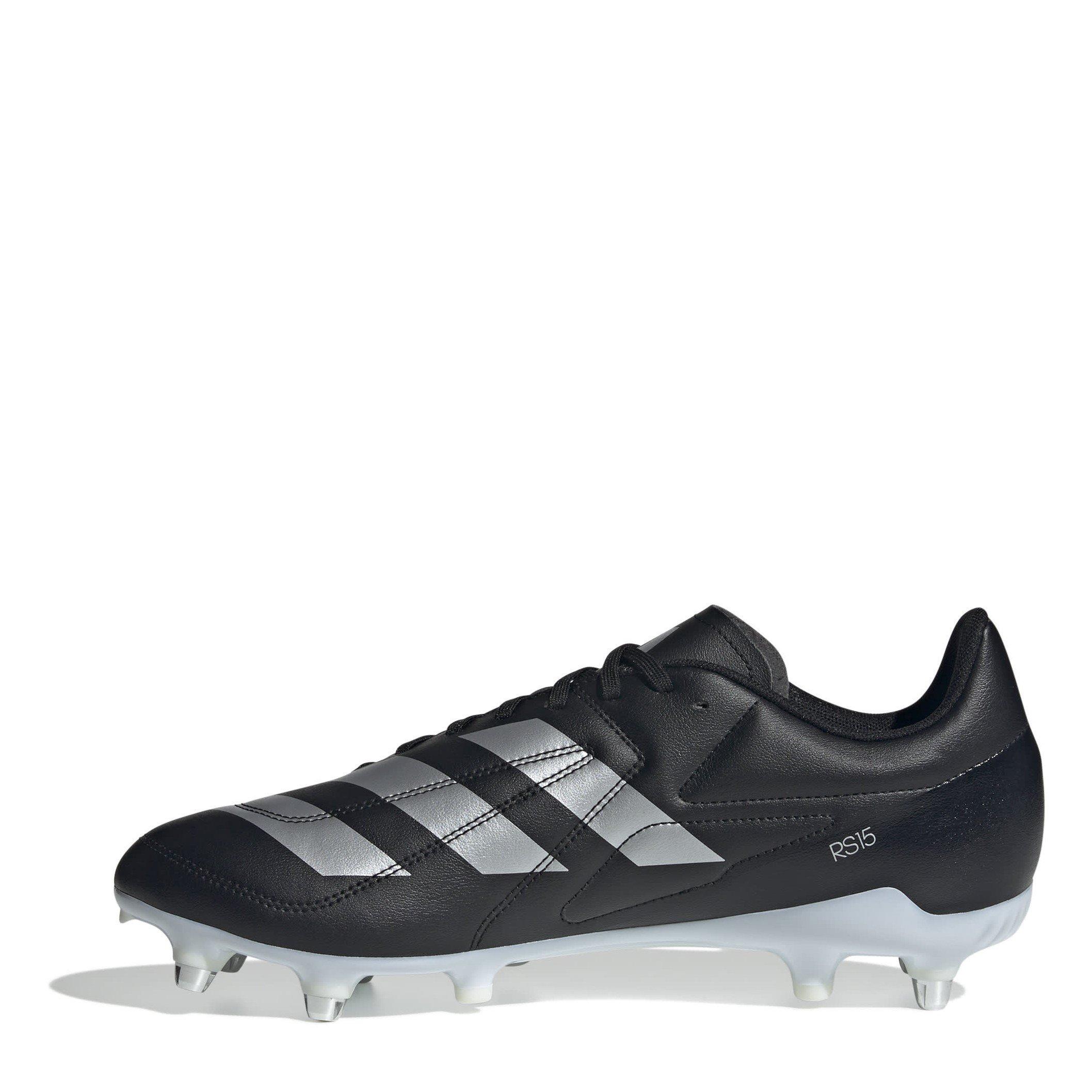 Black/White - adidas - RS15 Soft Ground Rugby Boots - 2