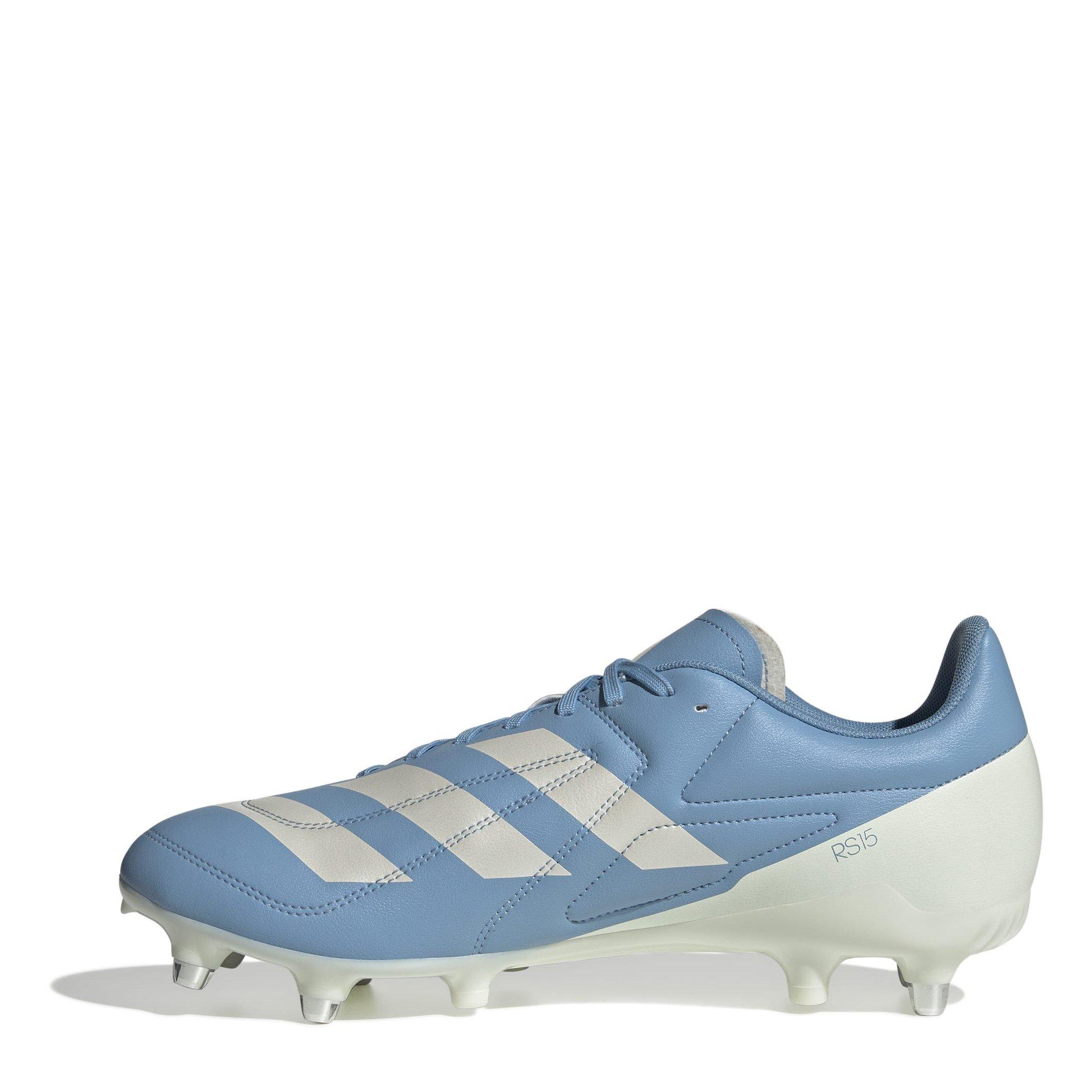 Blu/Bianco - adidas - RS15 Soft Ground Rugby Boots - 2