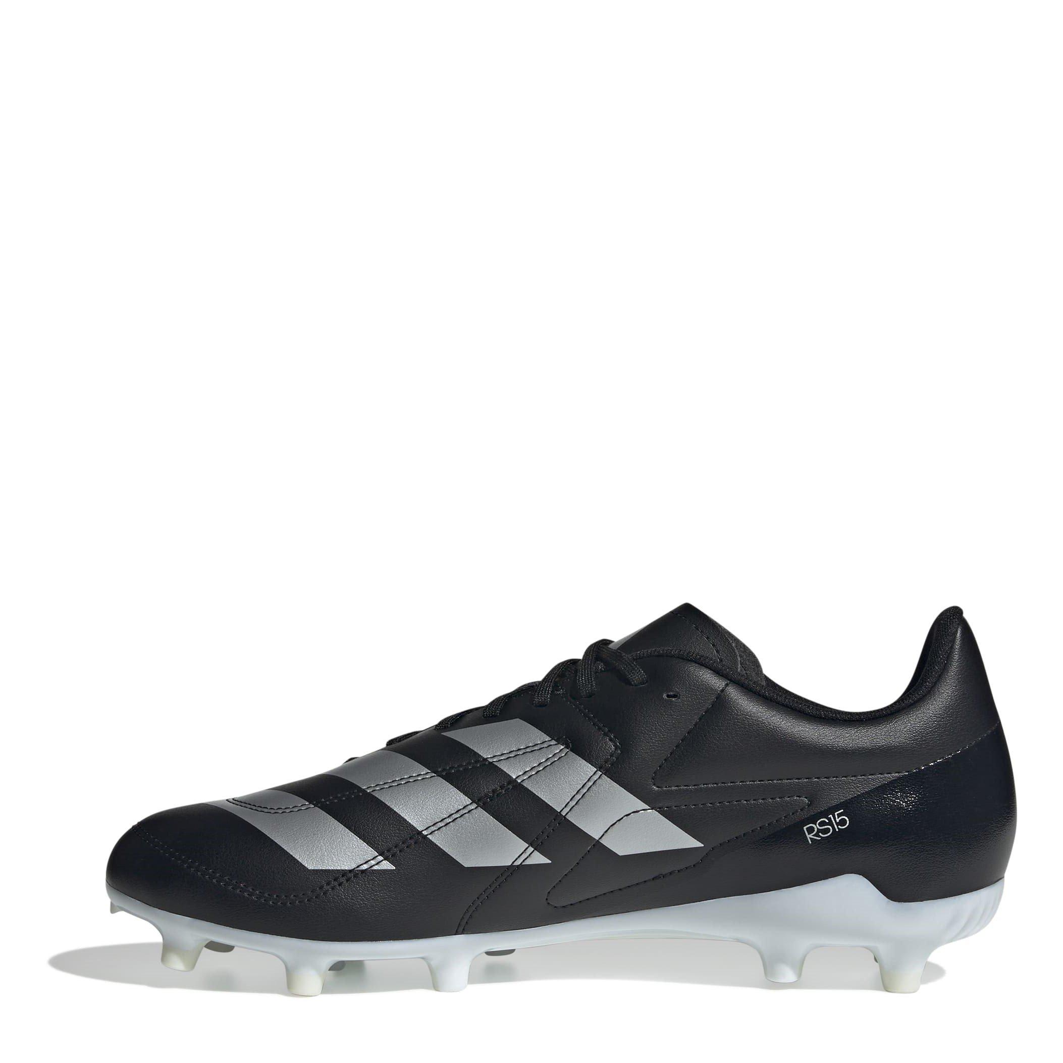 Black/White - adidas - RS15 Soft Ground Rugby Boots - 2