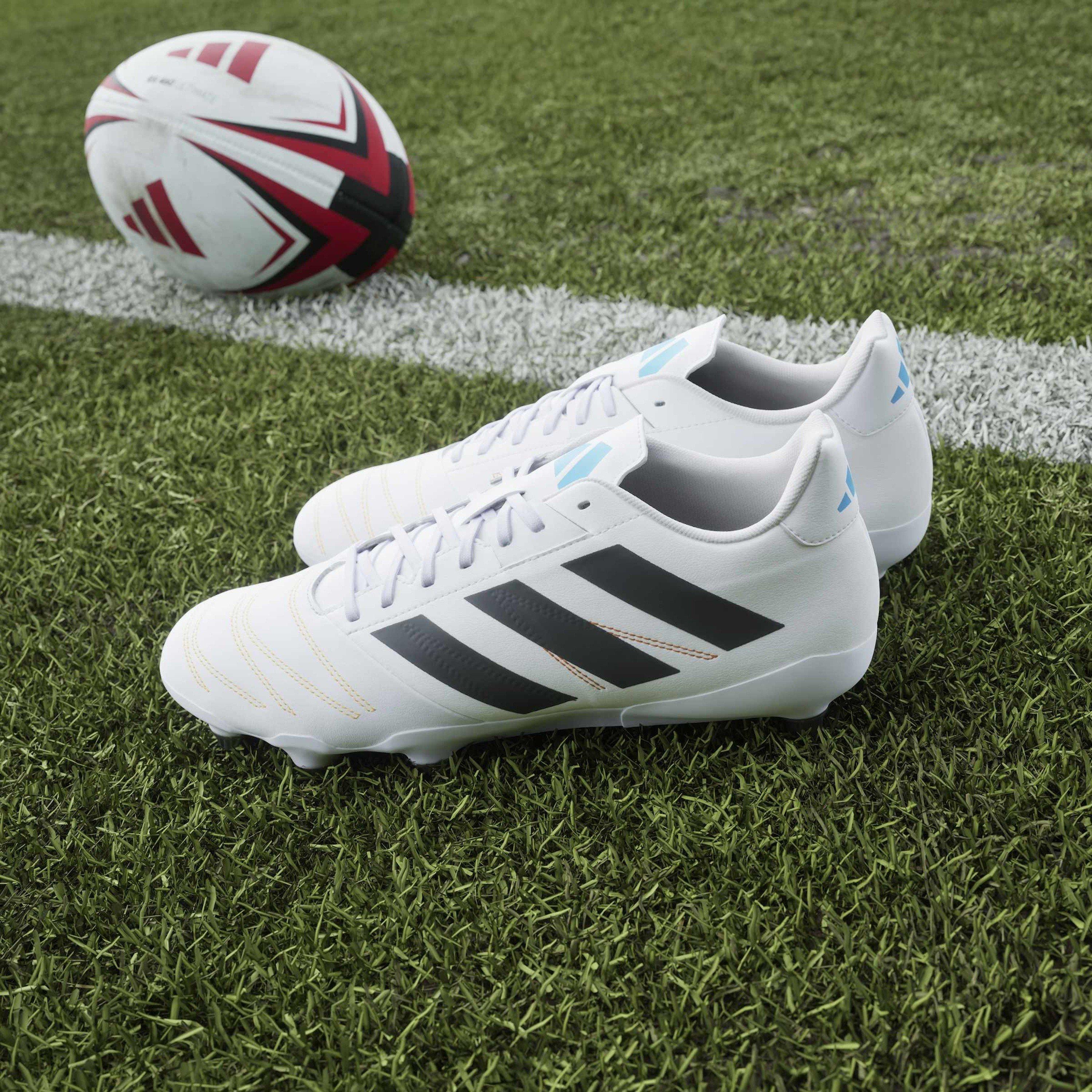 Wht/Blk/luc - adidas - Kakari Elite Adults Soft Ground Rugby Boots - 13