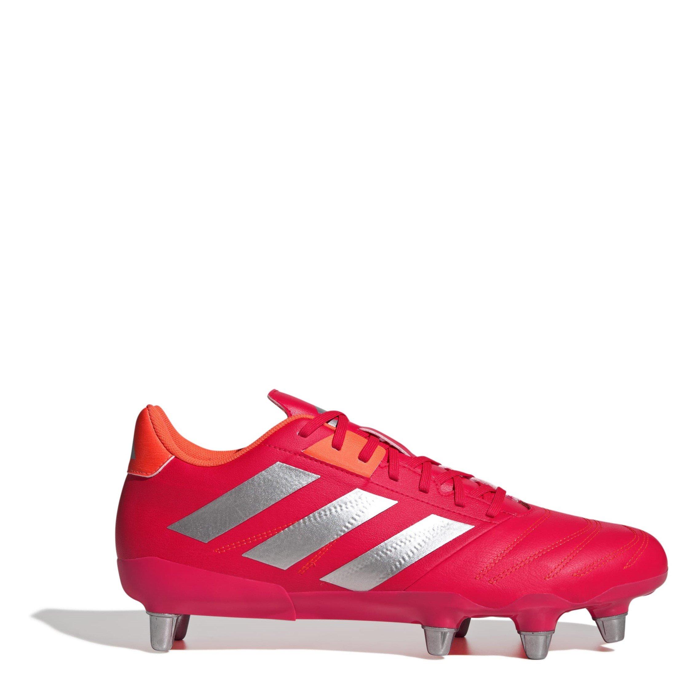 Adidas Men's Kakari Elite Adults Soft Ground Rugby Boots - Luc Red/Ftwr - 9 (43.3)