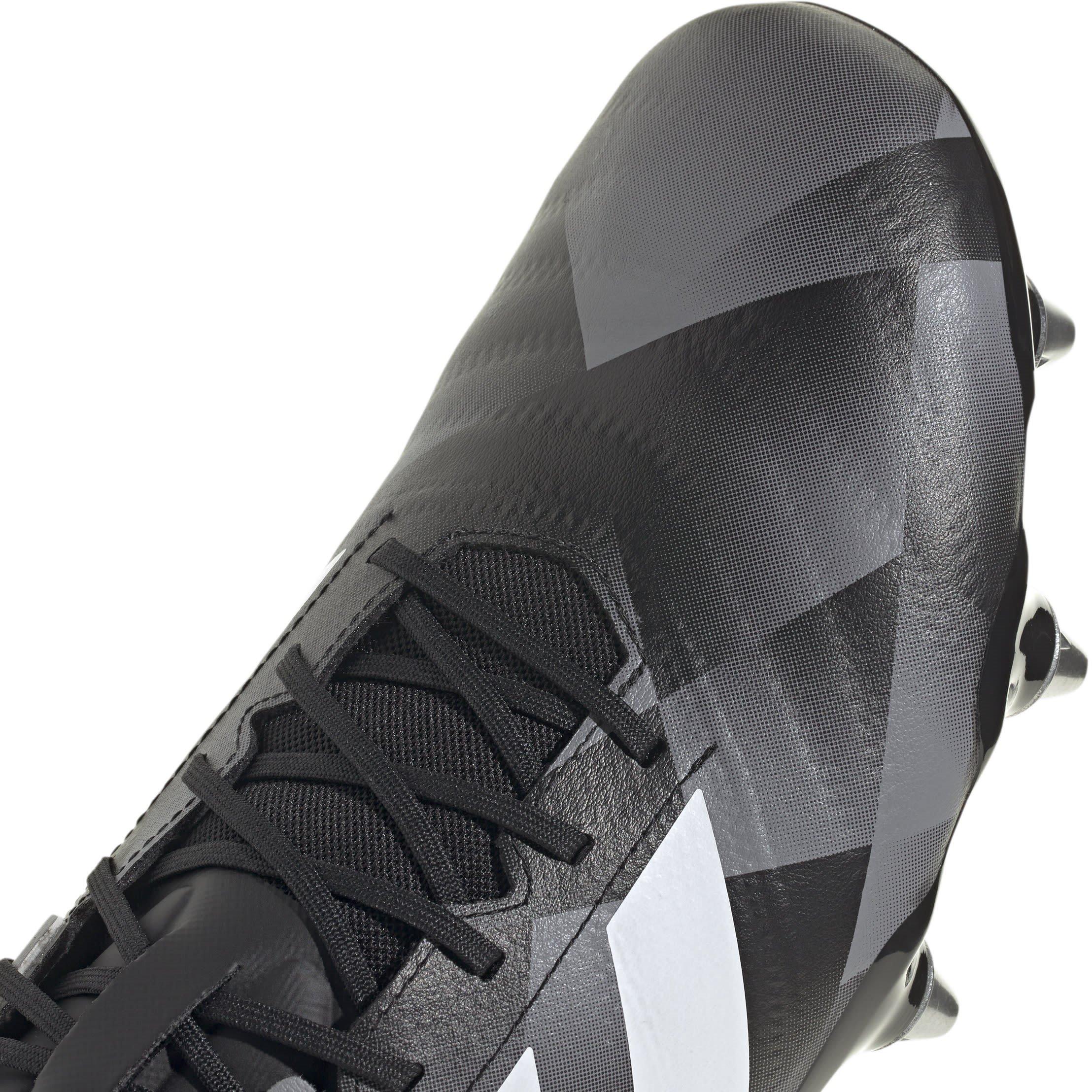 Sort/Hvid - adidas - Kakari RS Adults Soft Ground Rugby Boots - 8