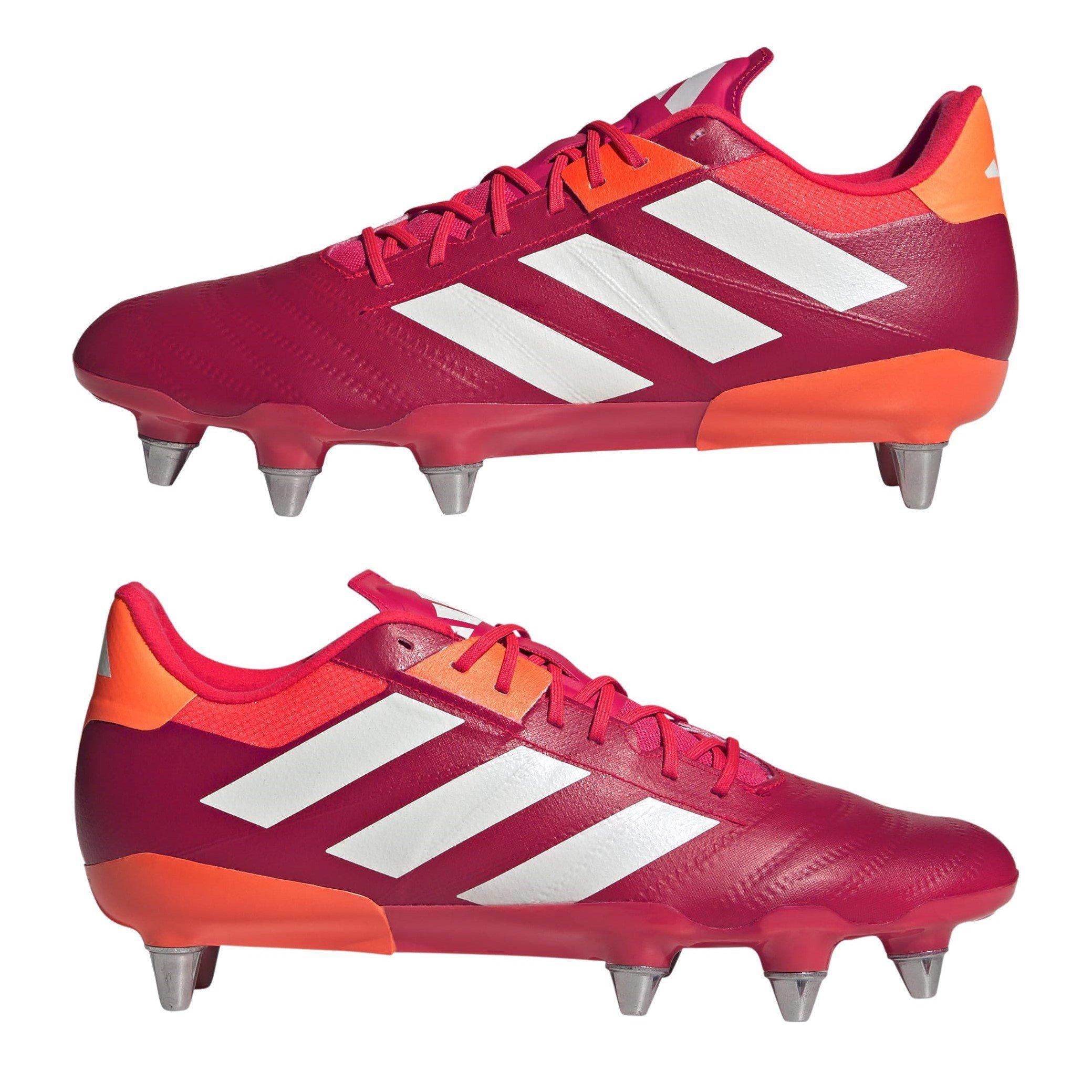 Luc Red/Ftwr - adidas - Kakari RS Adults Soft Ground Rugby Boots - 9