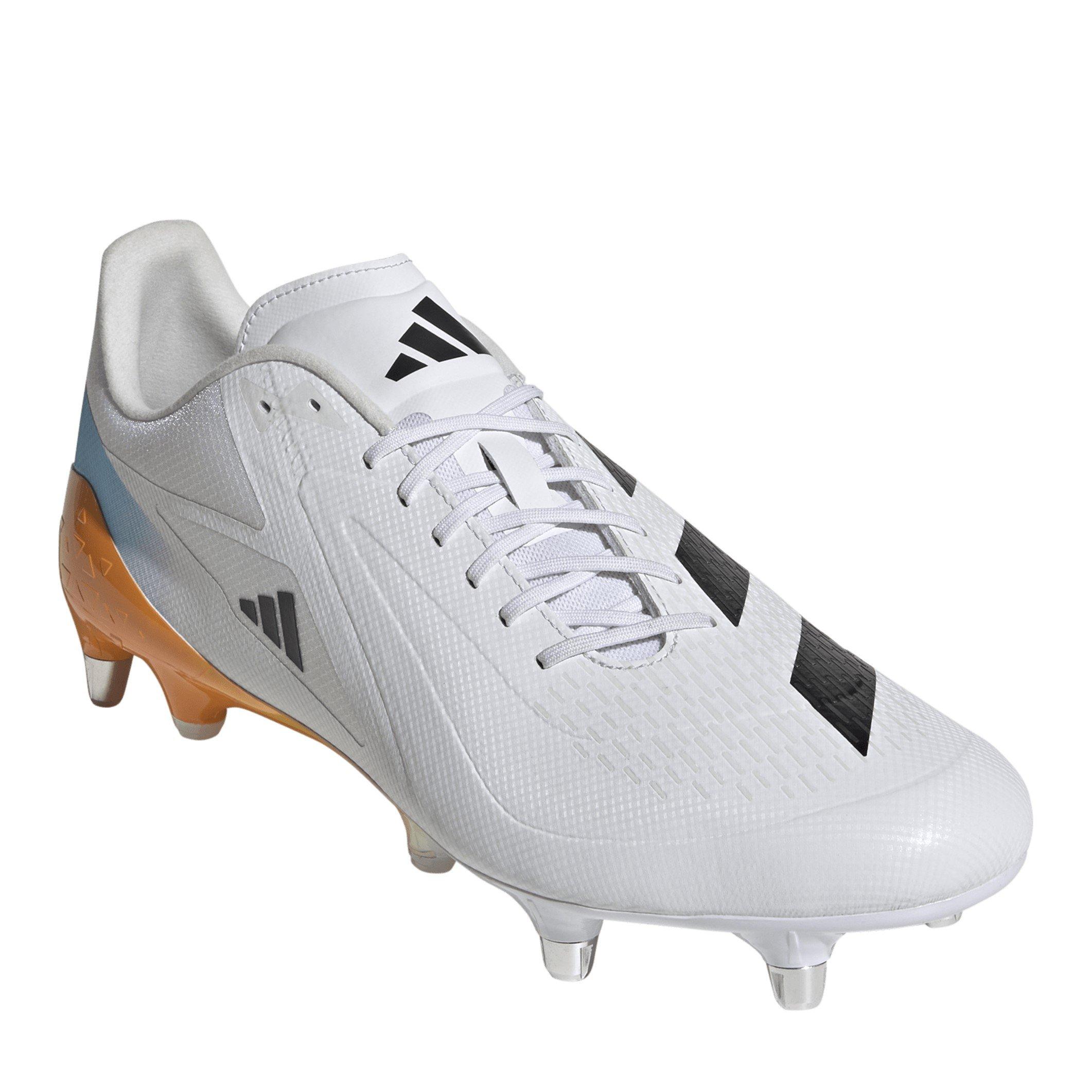 Wht/Blk/luc - adidas - Adizero RS15 Ultimate Adults Soft Ground Rugby Boots - 3