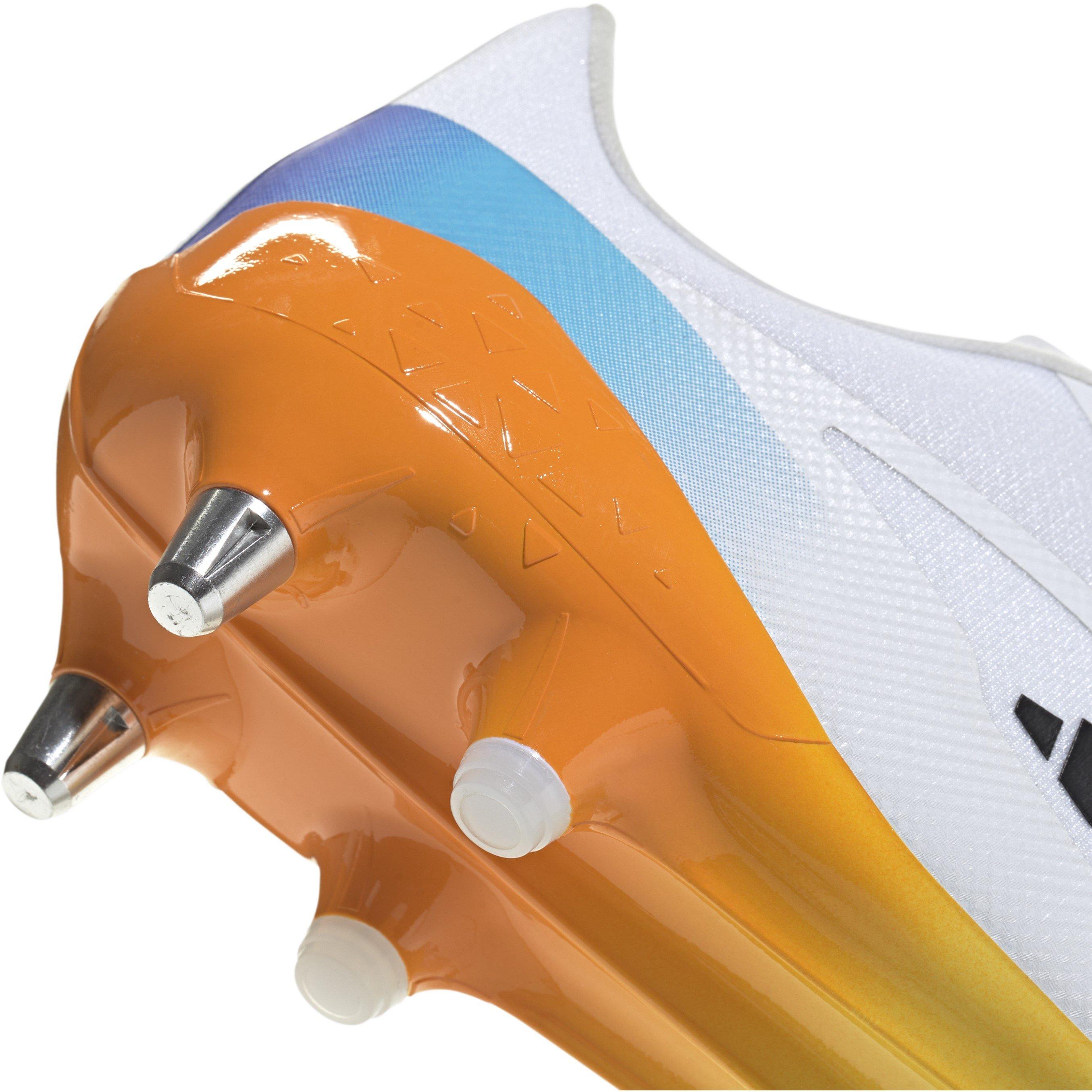 Wht/Blk/luc - adidas - Adizero RS15 Ultimate Adults Soft Ground Rugby Boots - 7