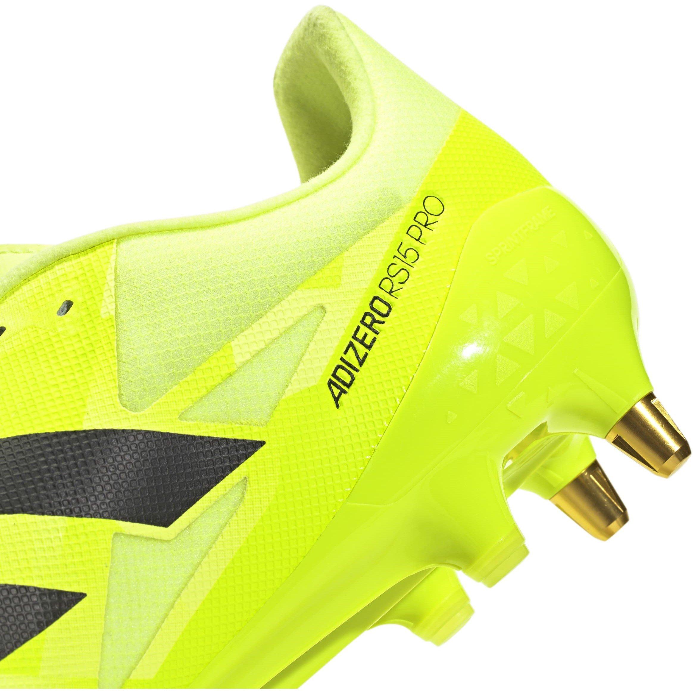 Yellow/Black - adidas - RS-15 Pro Adults Soft Ground Rugby Boots - 8