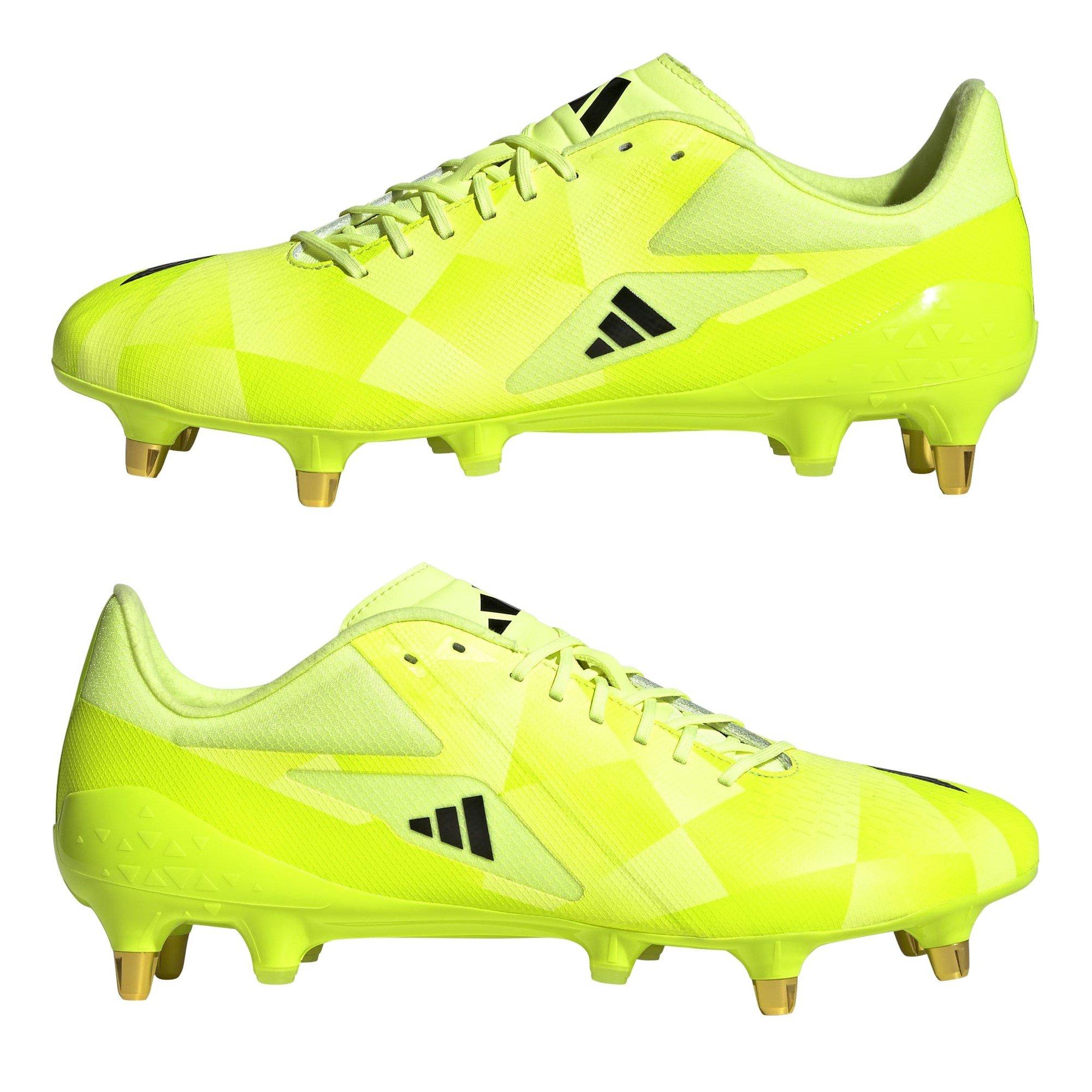 Yellow/Black - adidas - RS-15 Pro Adults Soft Ground Rugby Boots - 9