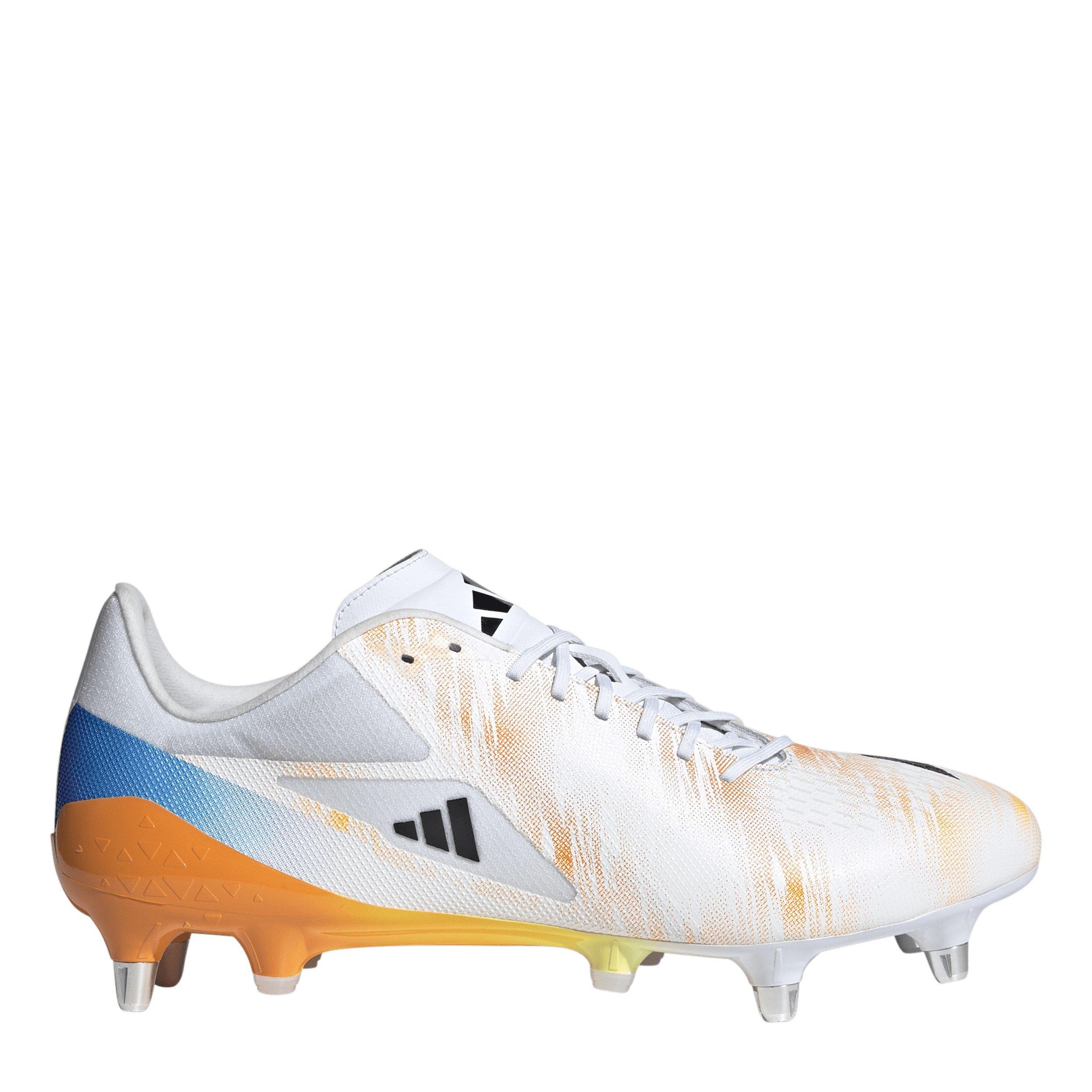 Wht/Blk/luc - adidas - RS-15 Pro Adults Soft Ground Rugby Boots - 1