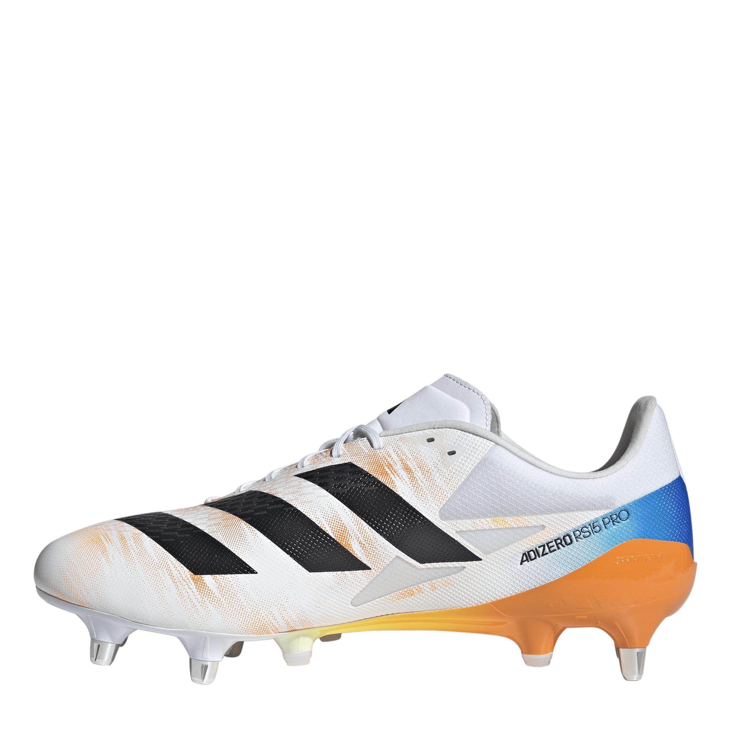 Wht/Blk/luc - adidas - RS-15 Pro Adults Soft Ground Rugby Boots - 2