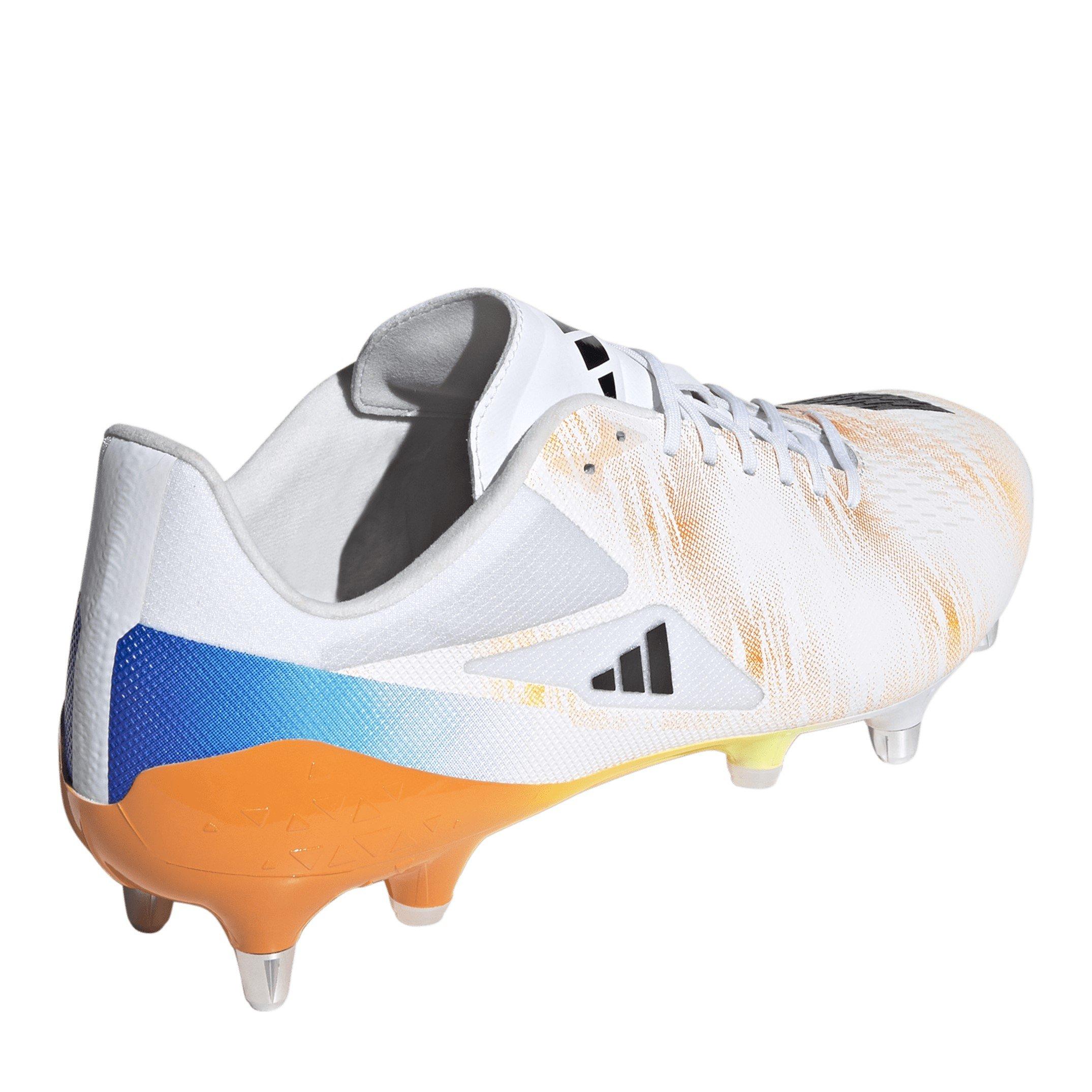Wht/Blk/luc - adidas - RS-15 Pro Adults Soft Ground Rugby Boots - 4