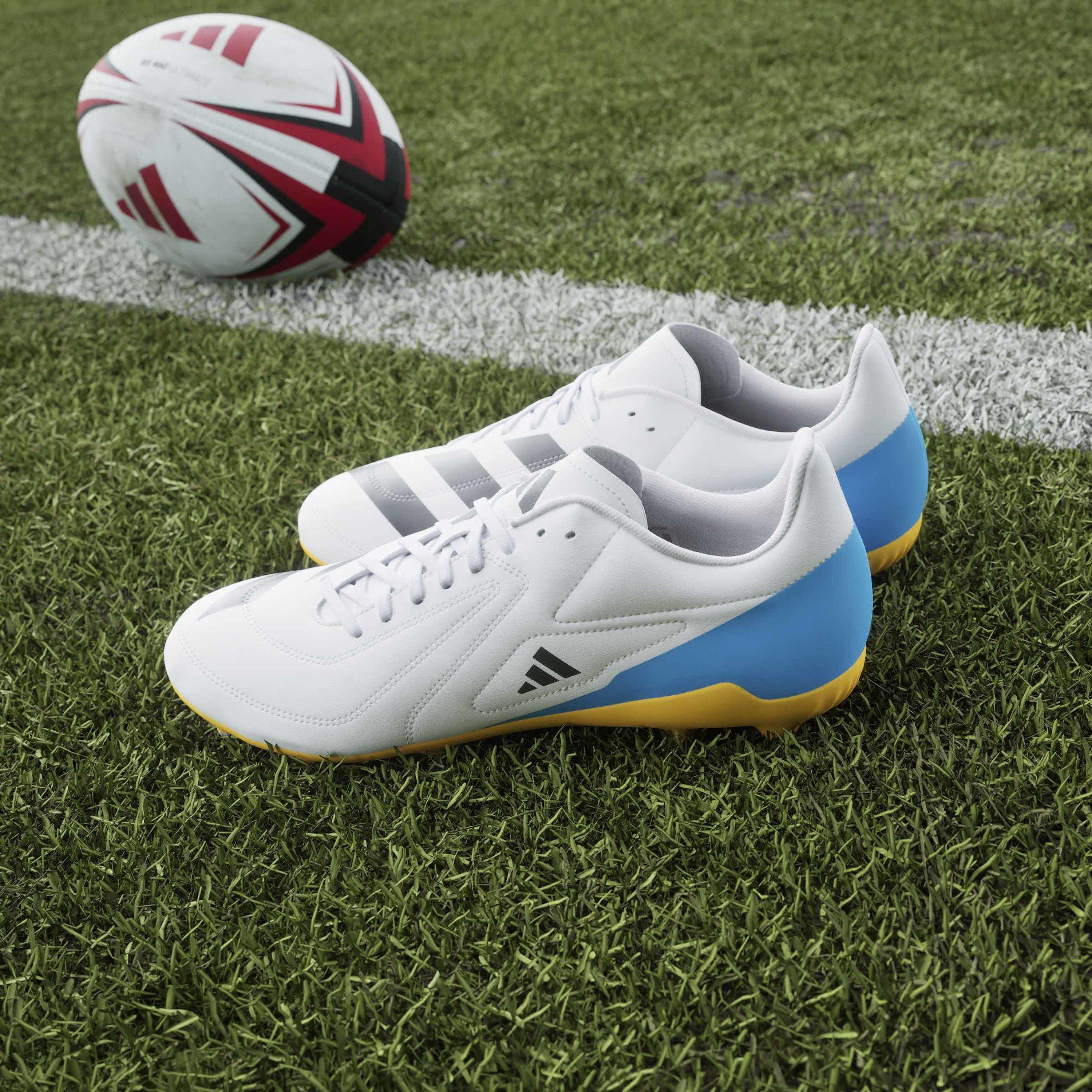 Wht/Blk/luc - adidas - RS-15 Adults Firm Ground Rugby Boots - 13