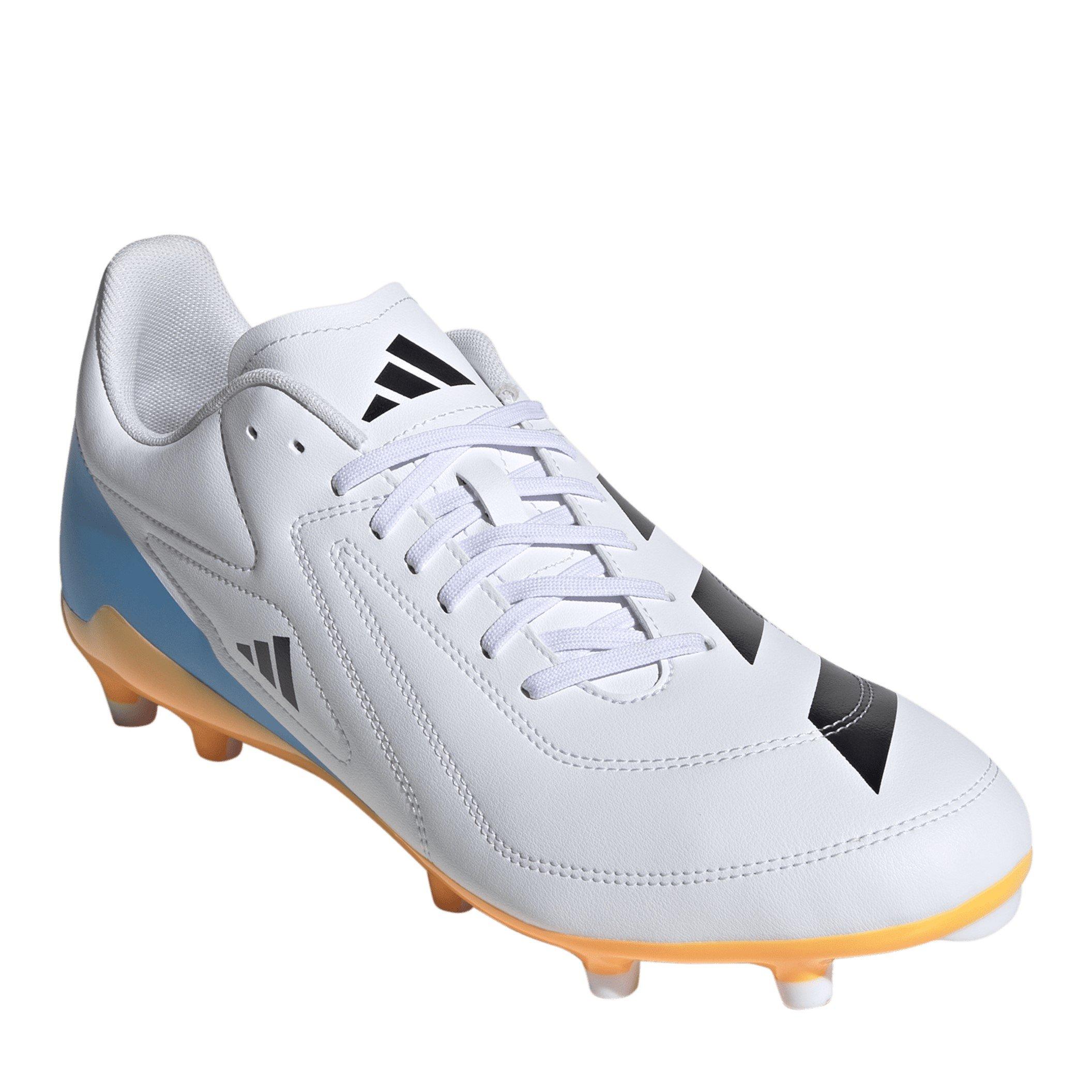 Wht/Blk/luc - adidas - RS-15 Adults Firm Ground Rugby Boots - 3