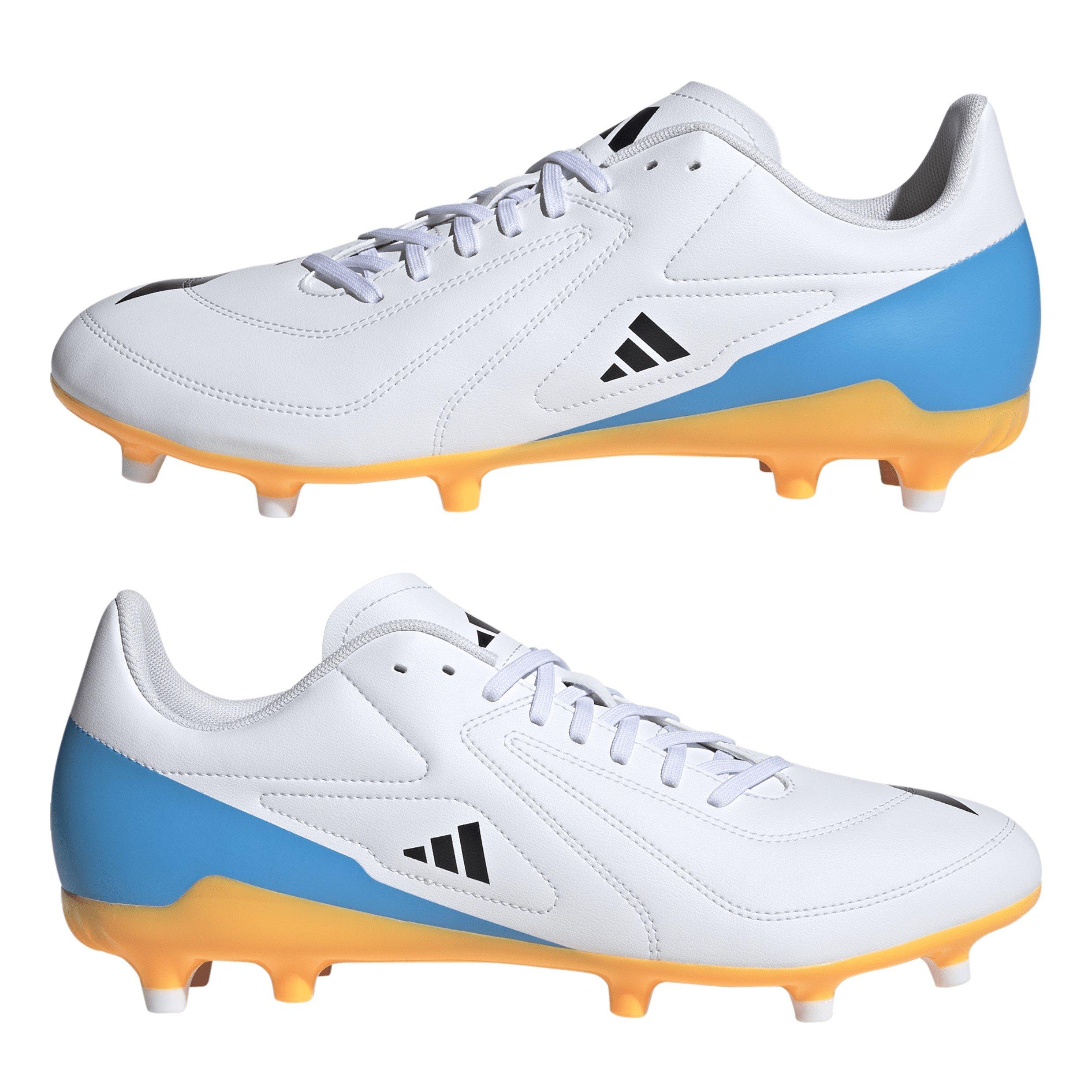 Wht/Blk/luc - adidas - RS-15 Adults Firm Ground Rugby Boots - 9