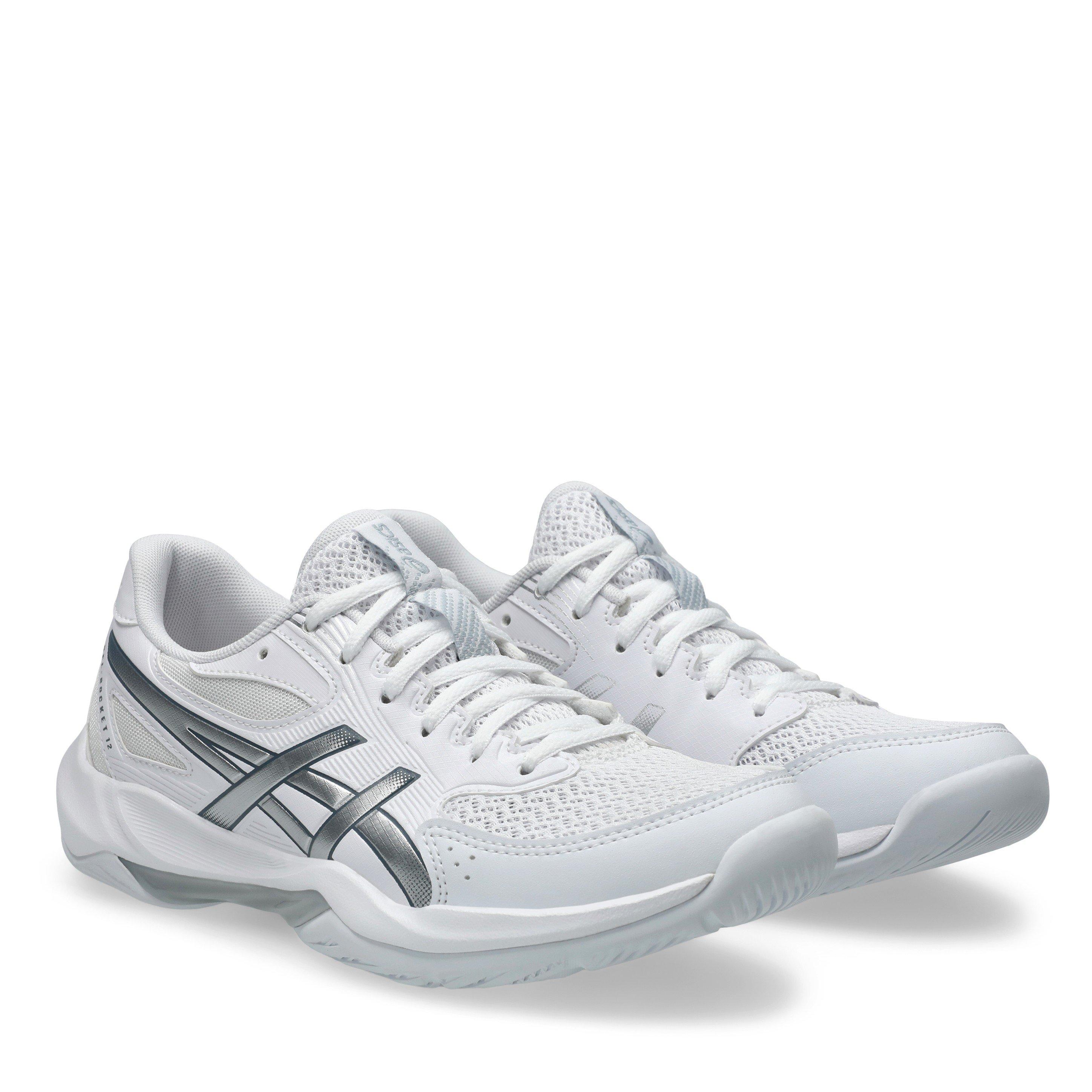 Weiß/Schwarz - Asics - Asics Gel-Rocket 12 Netball Shoes Womens - 4