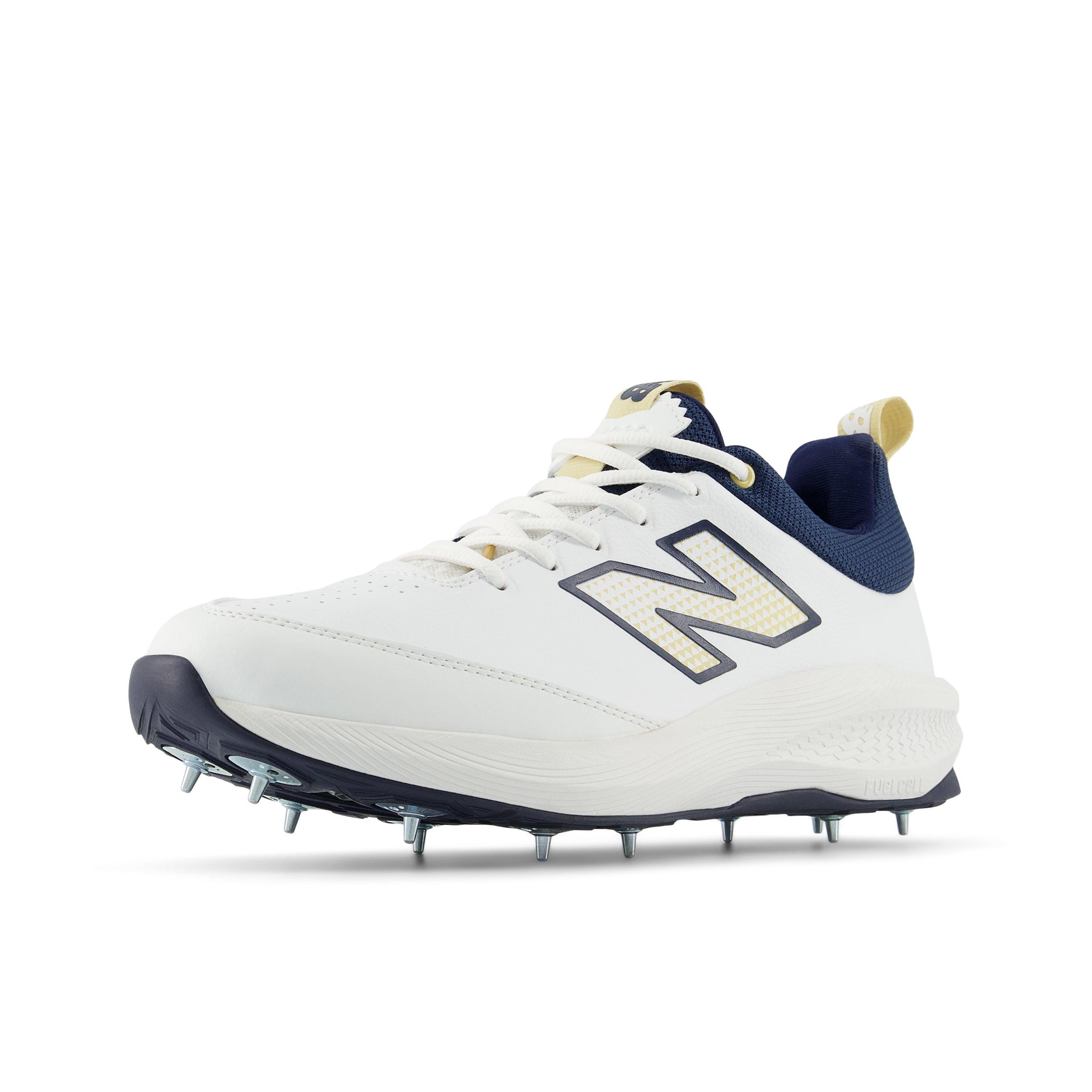 Wit/Blauw - New Balance - FuelCell 4030v5 Spike Cricket Shoes Adults - 7