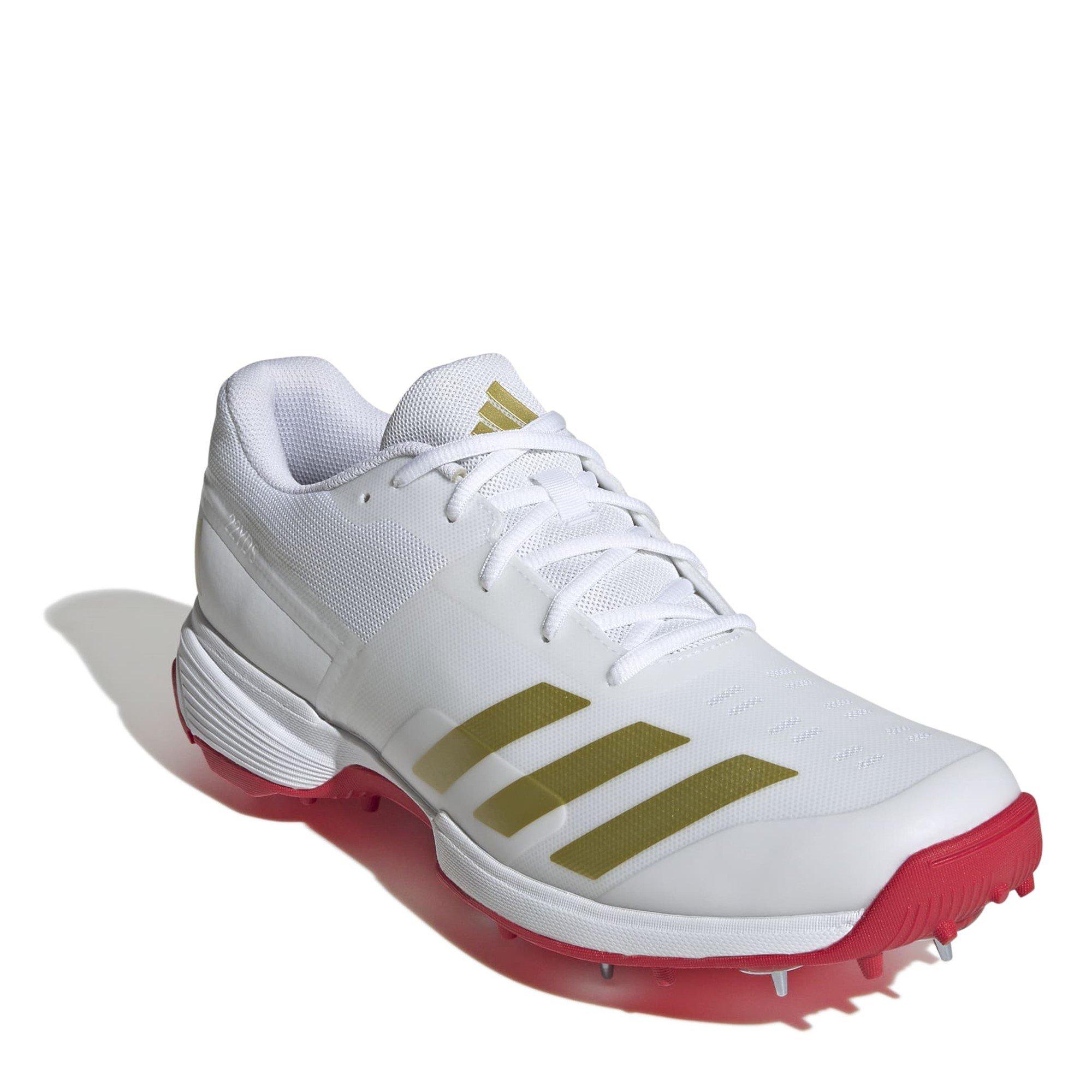 Hvid/Rød - adidas - Cricket Spikes - 3