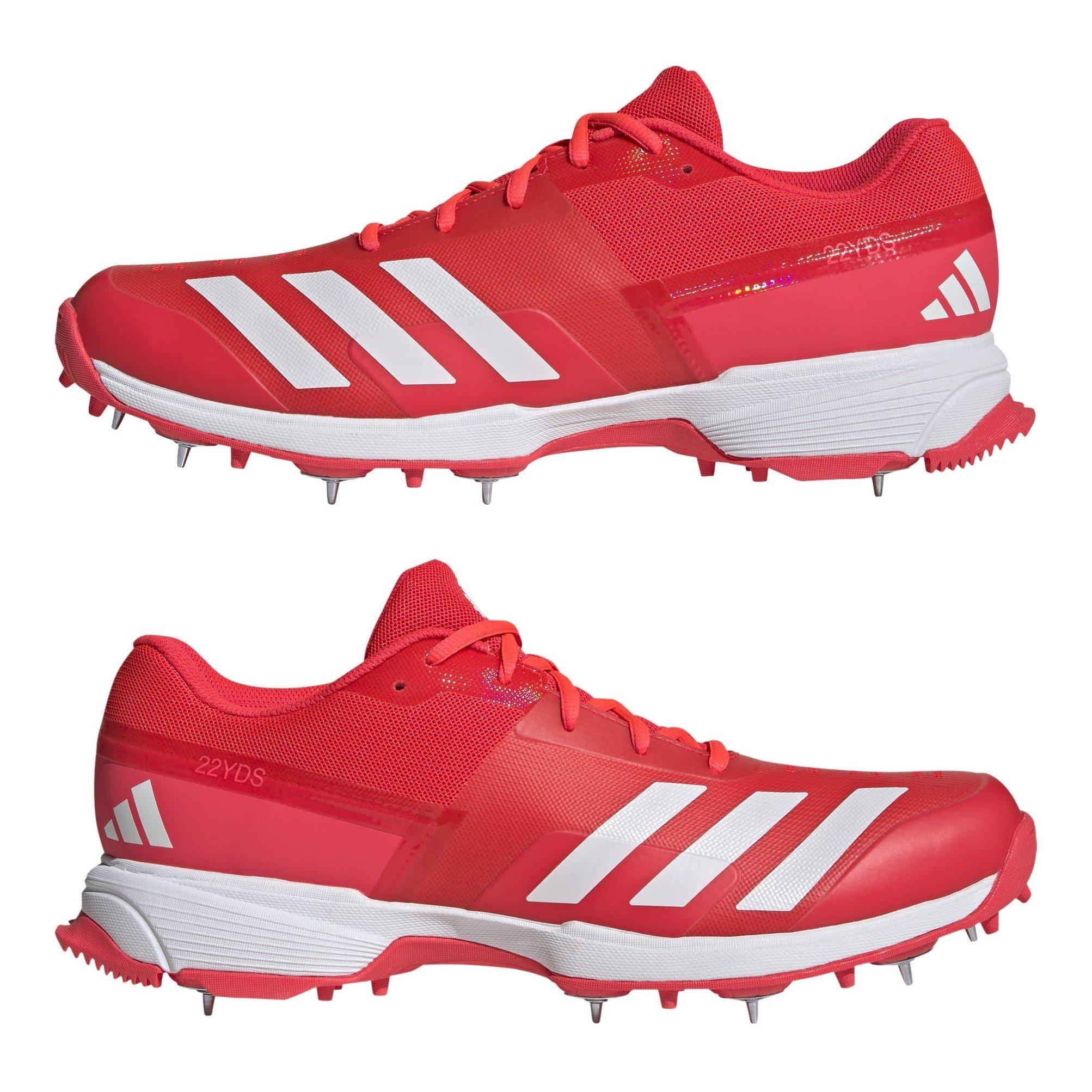 Red - adidas - Cricket Spikes - 9