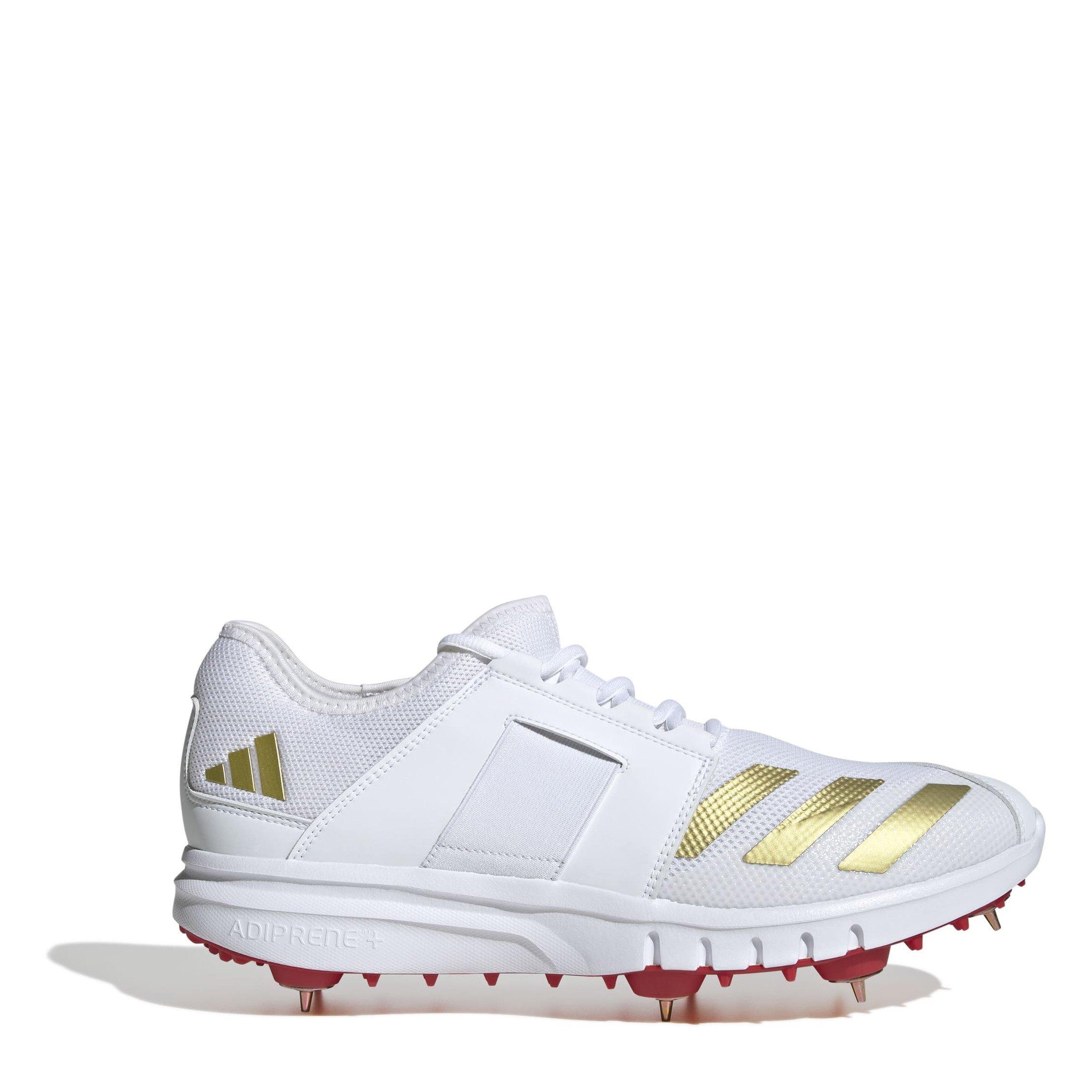 White/Red - adidas - Men's Howzat Cricket Spike - 1