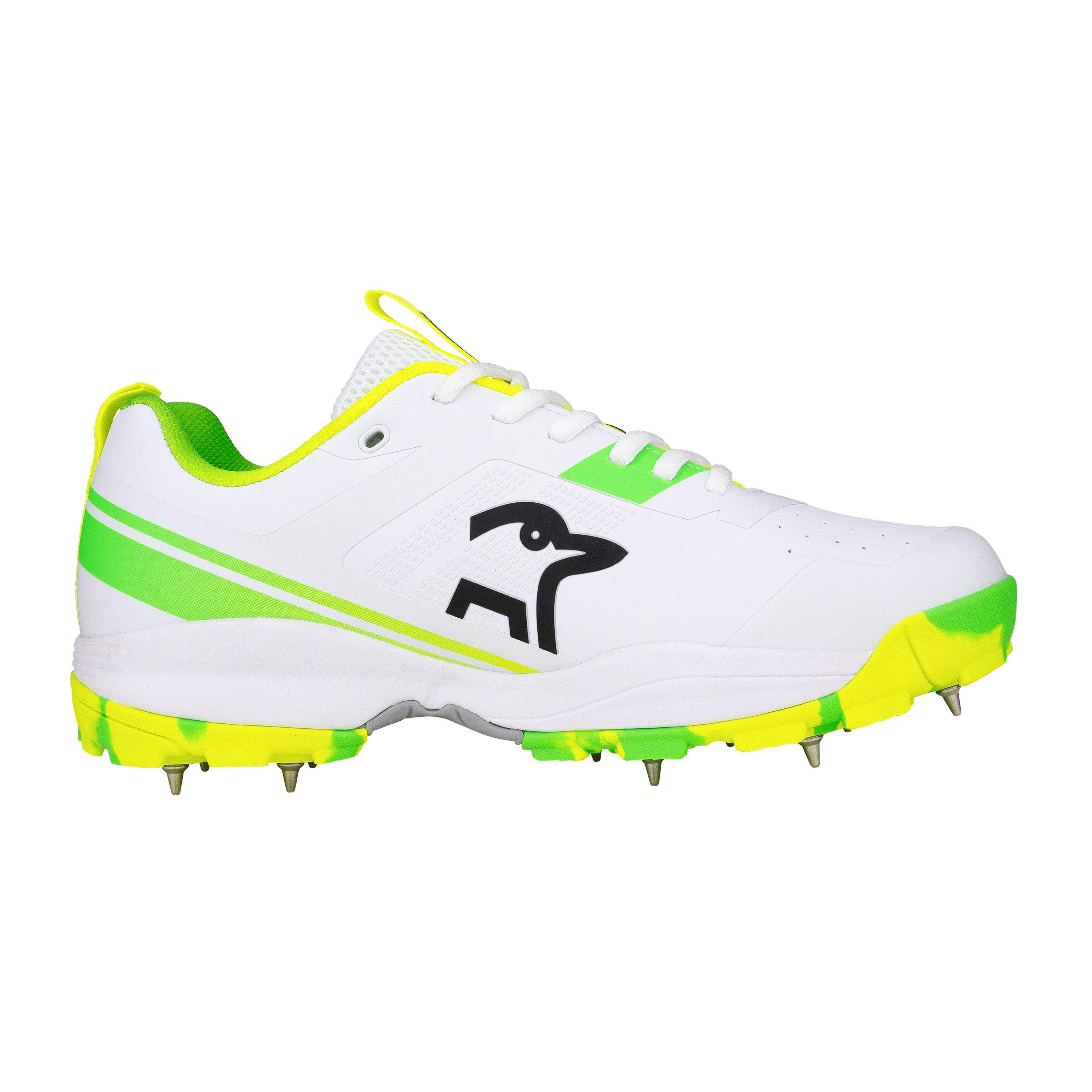 Branco/Verde - Kookaburra Sport - Pro 4.0 Cricket Shoe - Spike Sole - Adult - 3
